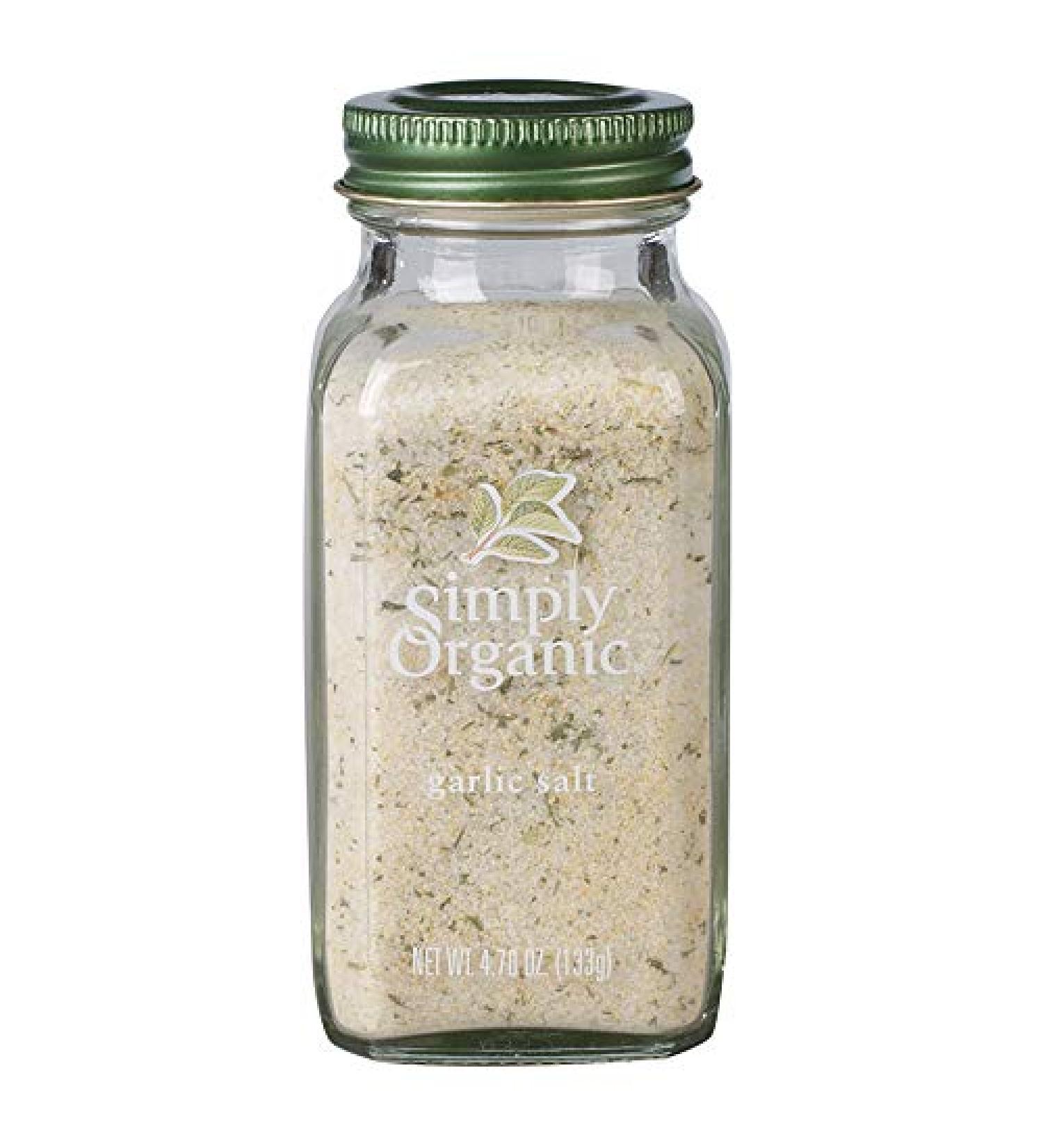 Simply Organic Garlic Salt 4.70 oz (133 g)