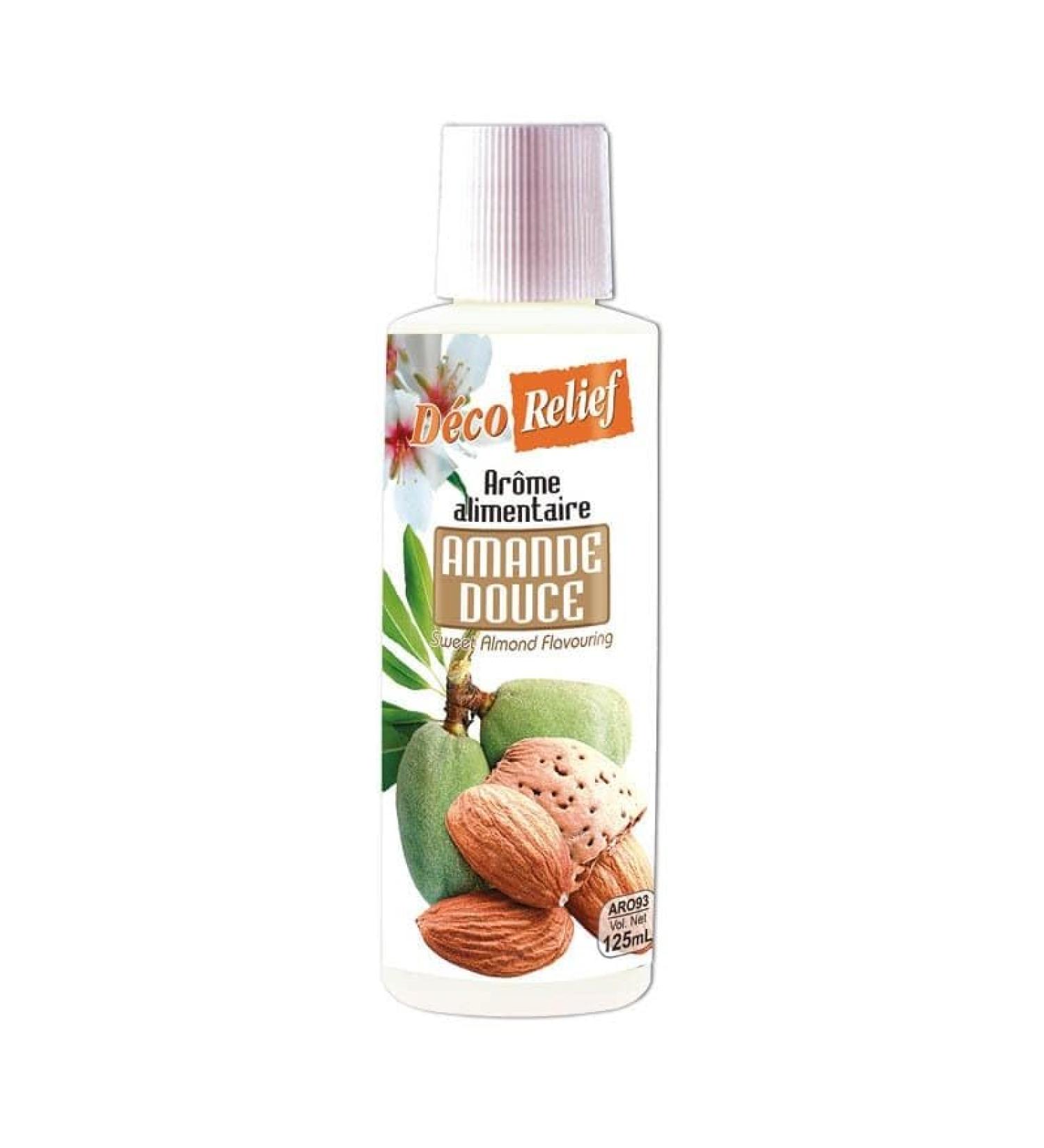 D co Relief - Sweet Almond Liquid Flavor 125ml - Food Flavor for Baking Cooking - Professional Ingredient