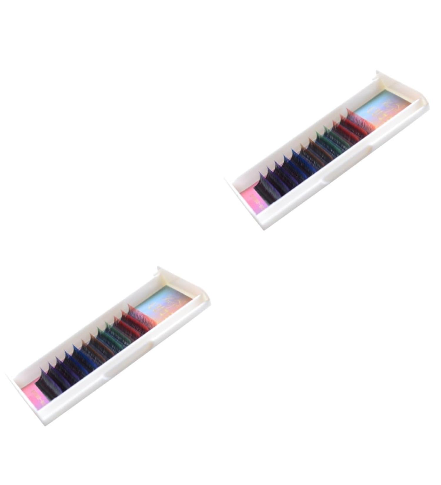 Beavorty 2 Sets false eyelashes volume eyelashes strip eyelashes extension lashes fakes eyelash magnetic reusable fake eye lashes colored eyelashes Lash Extensions South Korea 3d soft - Buy Online on GoSupps.com