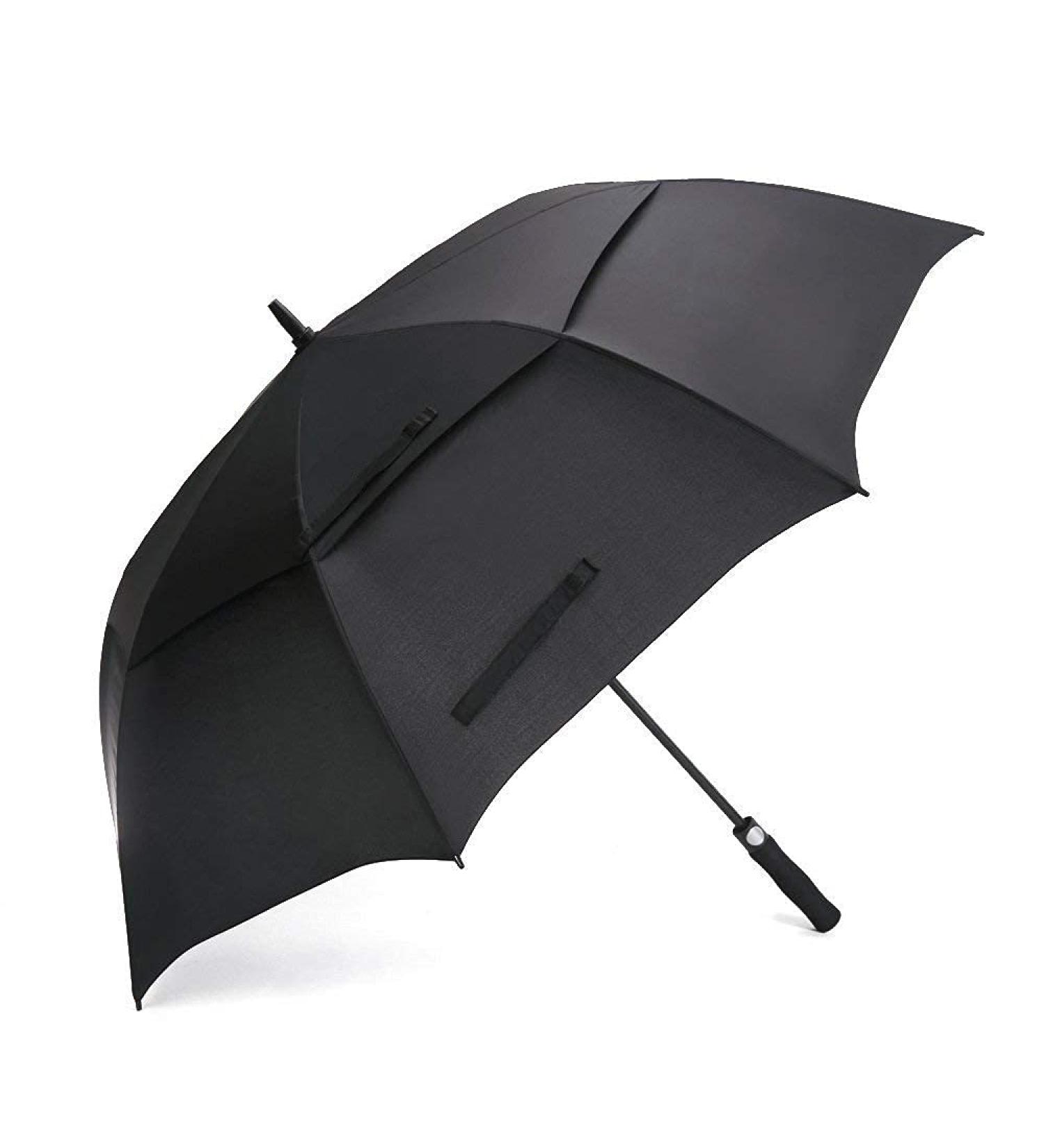 Prospo 62 inch Golf Umbrella - Large Auto-Open Windproof Stick Umbrella Black - Buy Online on GoSupps.com