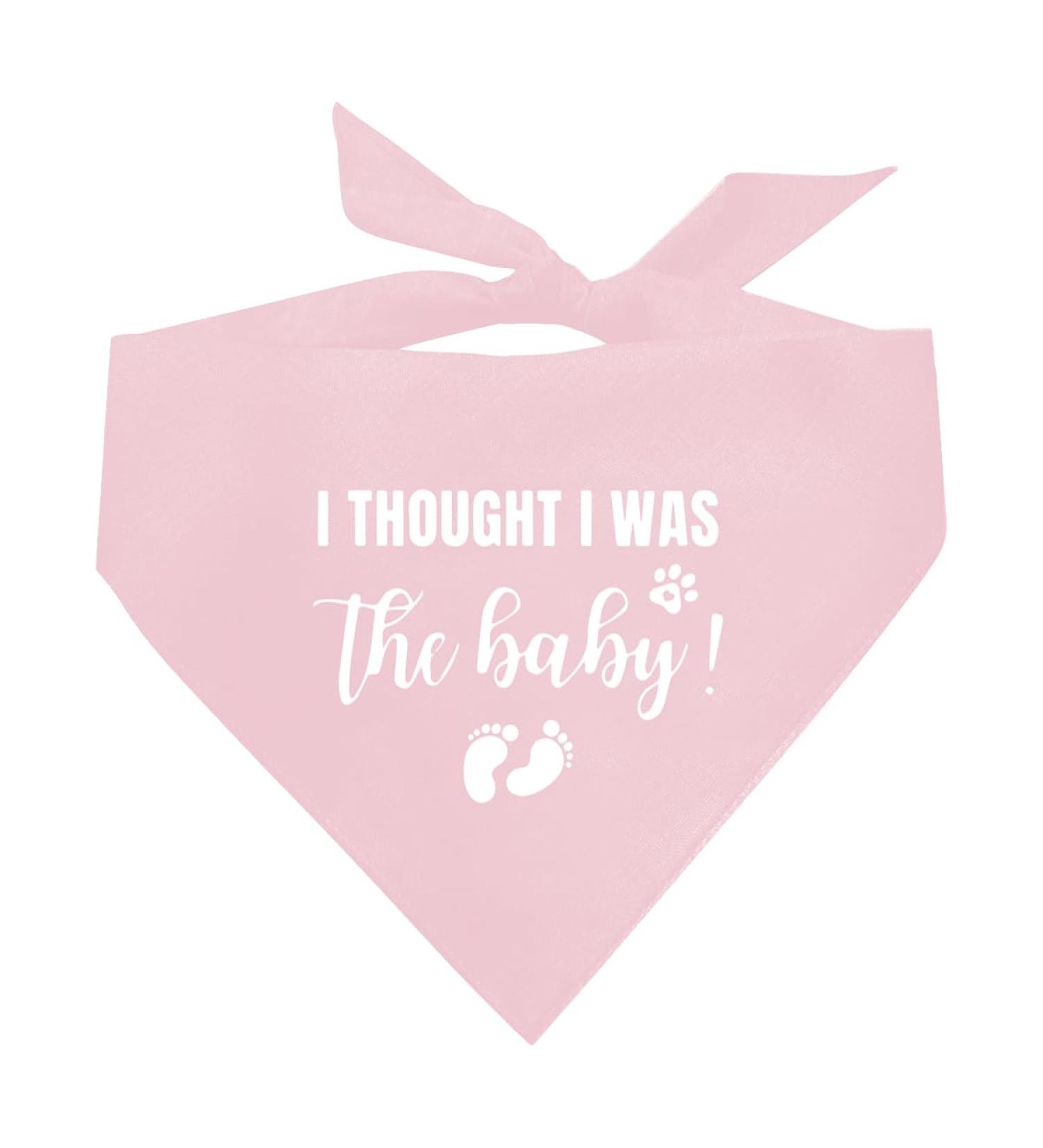 Baby Announcement Dog Bandana Pink Triangle Scarf for Small to Large Dogs | Cute Dog Accessories - Buy Online on GoSupps.com