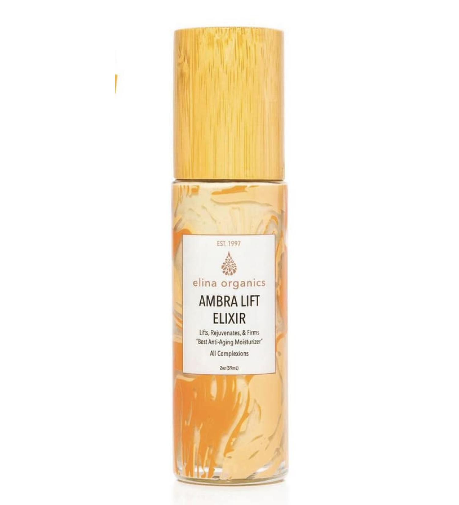Ambra Lift Elixir | Organic Anti-Aging Moisturizer with Baltic Amber Hyaluronic Acid & Peptides - Reduce Wrinkles & Brighten Skin - Buy Online on GoSupps.com