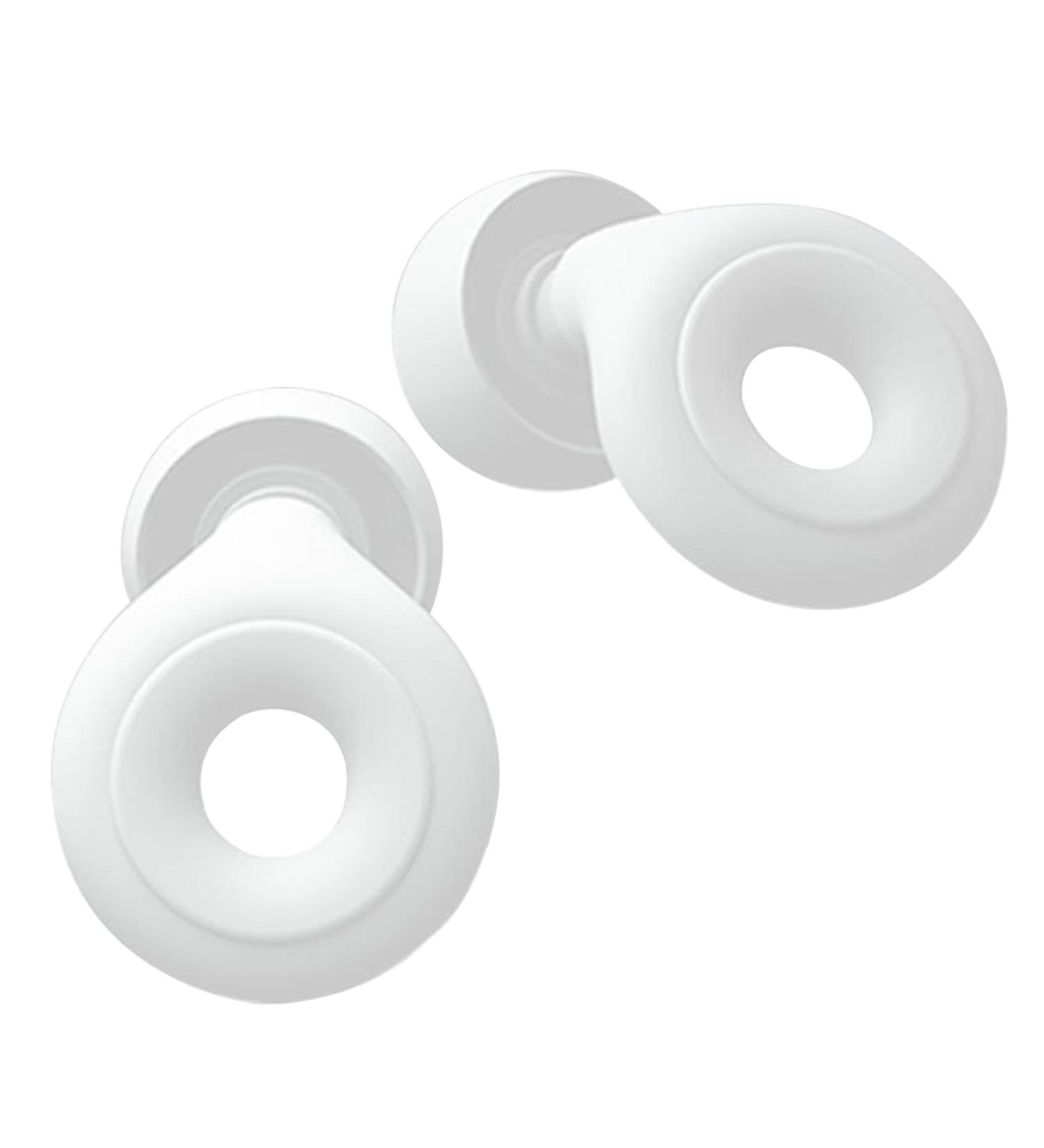 Reusable Noise-Suppressing Earplugs - 3 Layers for Sleep Work & Travel | Pure White - Buy Online on GoSupps.com