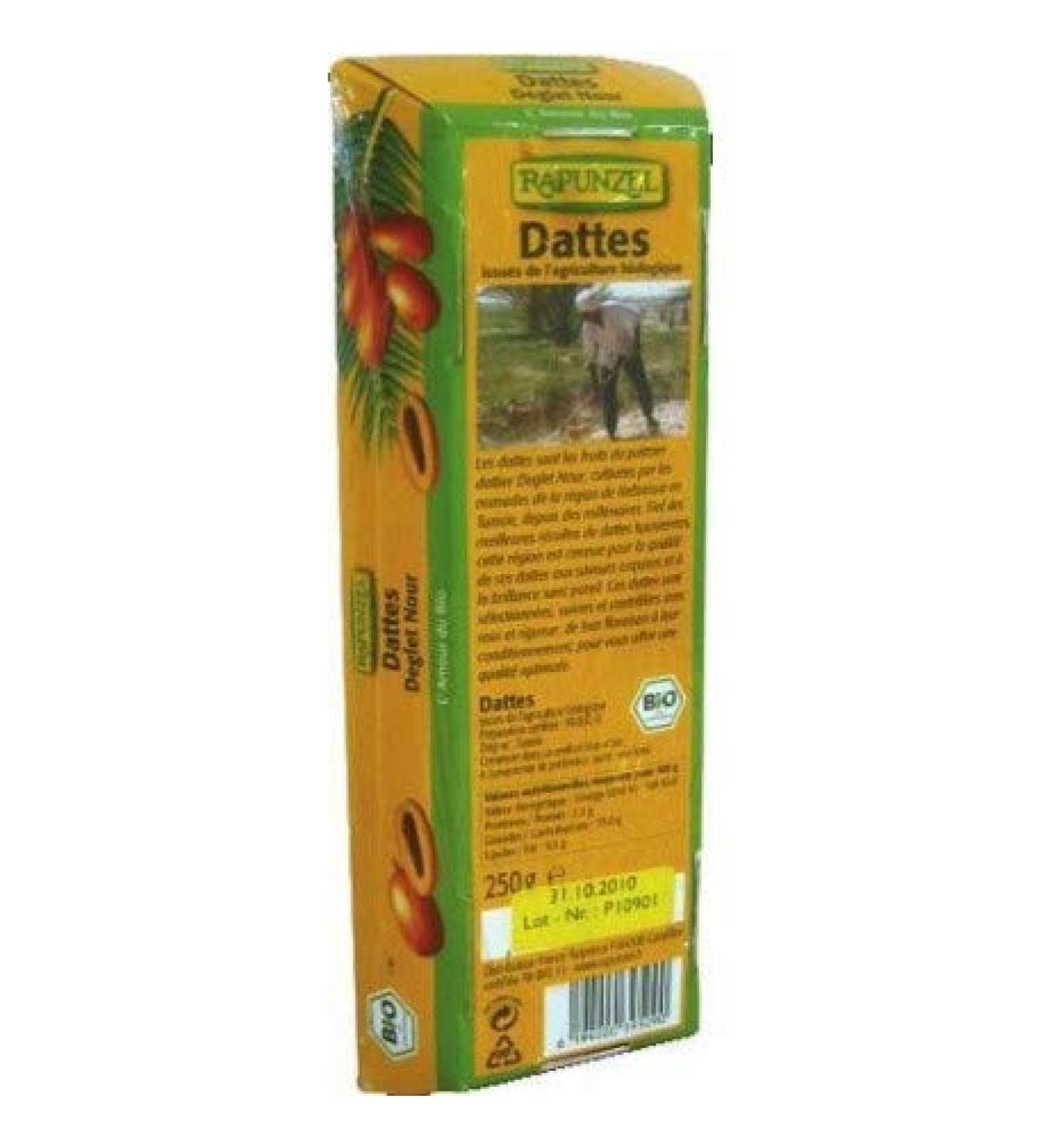 RAPUNZEL Dattes Deglet Nour barquette 250G Bio