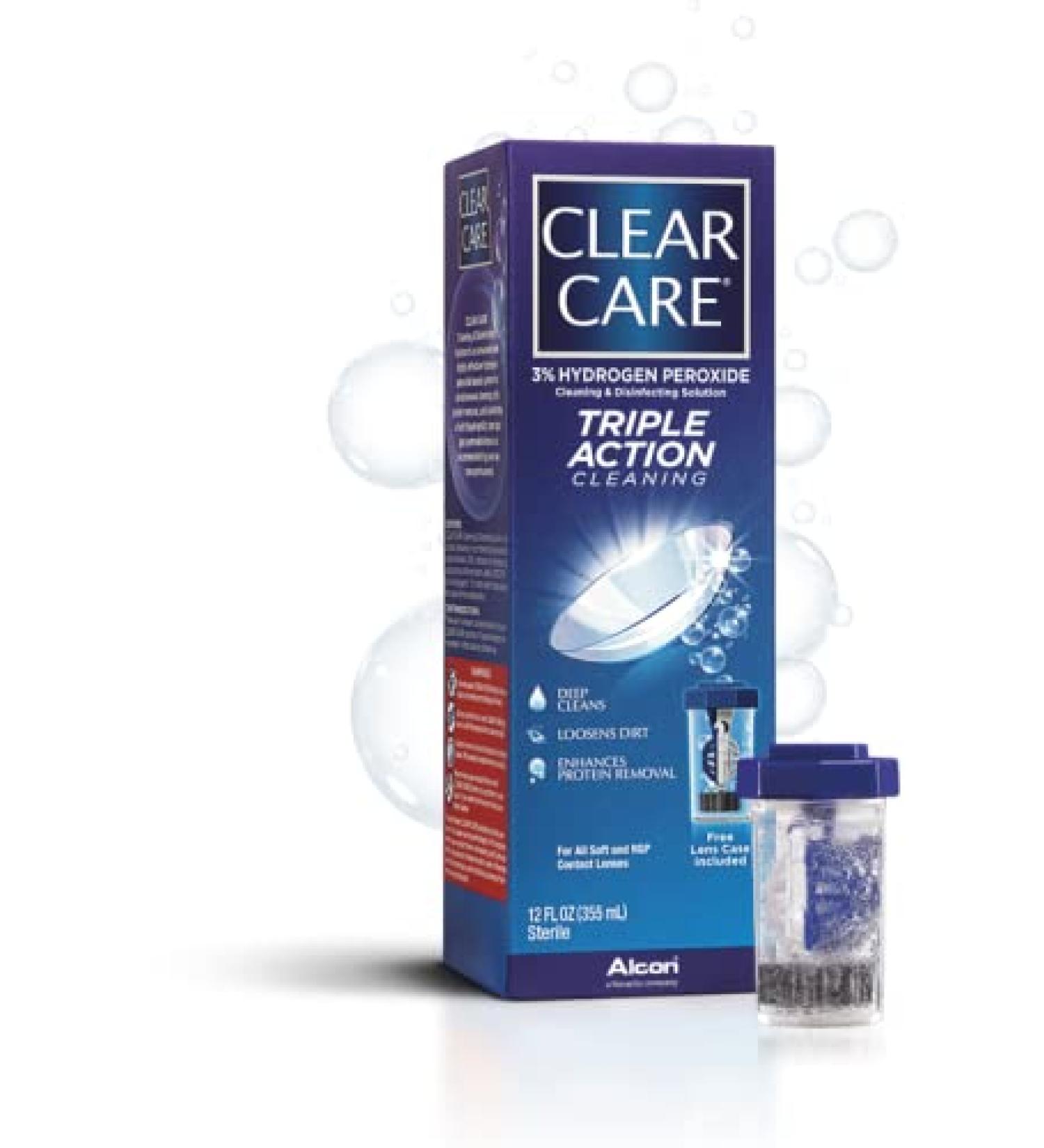 Clear Care Triple Action Cleaning & Disinfecting Solution - Pack of 2 - Save Big Today! - Buy Online on GoSupps.com