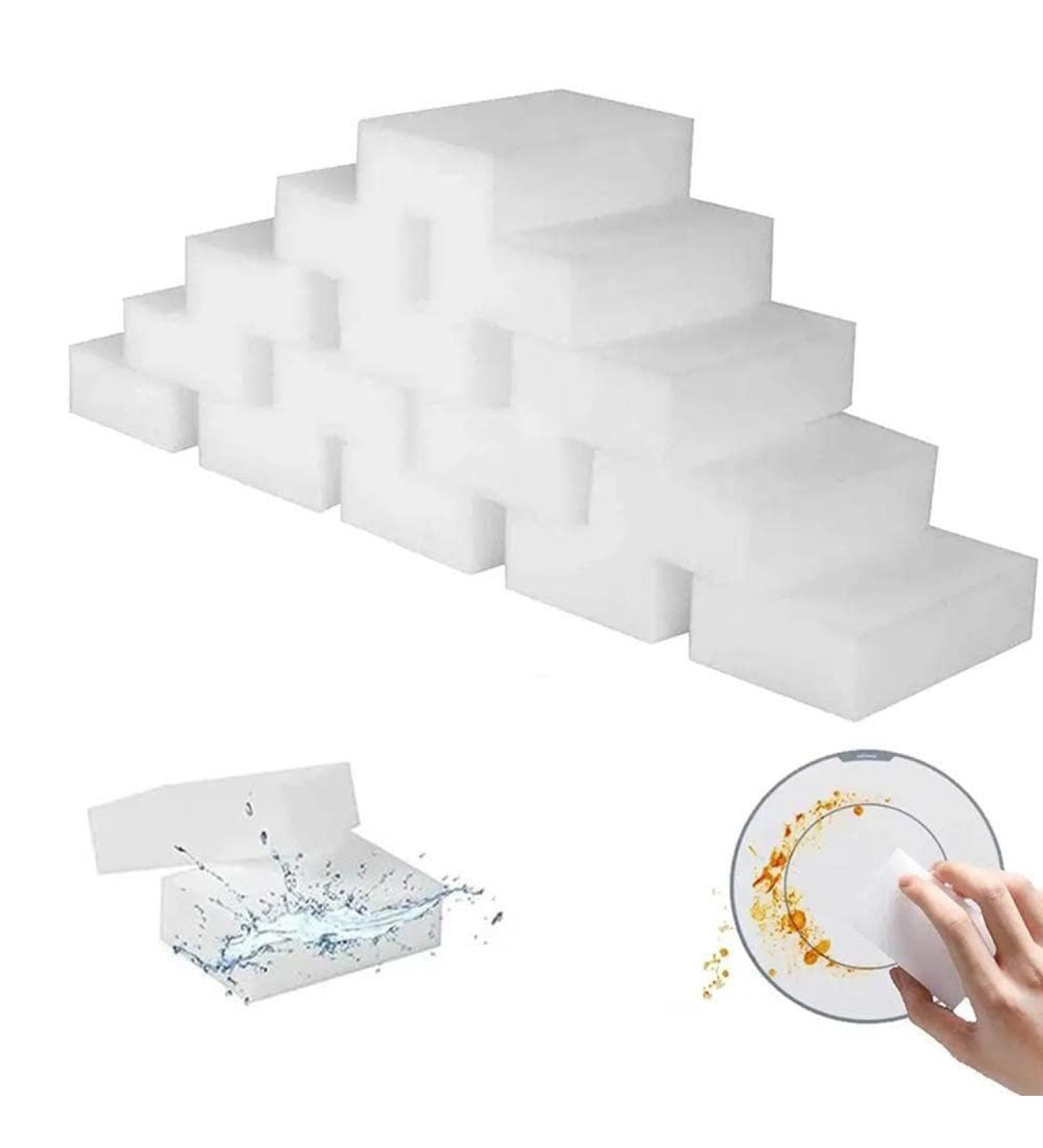 20pcs 100 X 70 X 30mm Melamine Sponge High Density Eraser Cleaner Cleaning Sponges for Dish - Buy Online on GoSupps.com