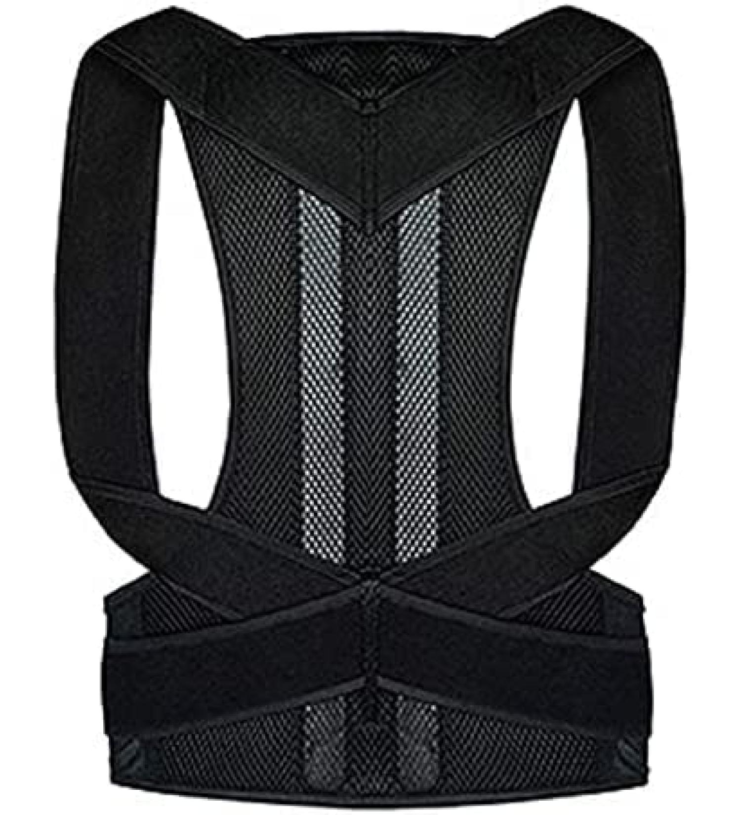 Back Posture Corrector For Women And Men Upgraded Posture Brace With 2 Supportive Bars And Comfy Underarm Pads Pain Relief Lumbar Support Shoulder Black 3XL Black 3XL - Buy Online on GoSupps.com