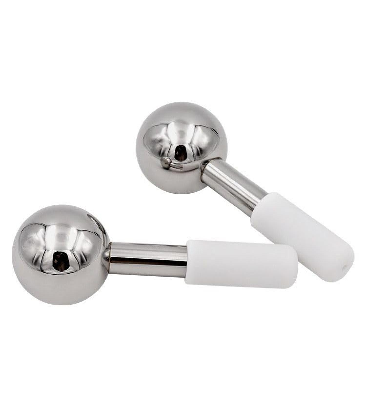 Buy Ice Gloves Facials Stainless Steel Cryo Stick - Reduce Puffy Eyes Wrinkles & Dark Circles | Cooling Roller for Face & Neck (Set of 2) - International Shipping Available - Buy Online on GoSupps.com