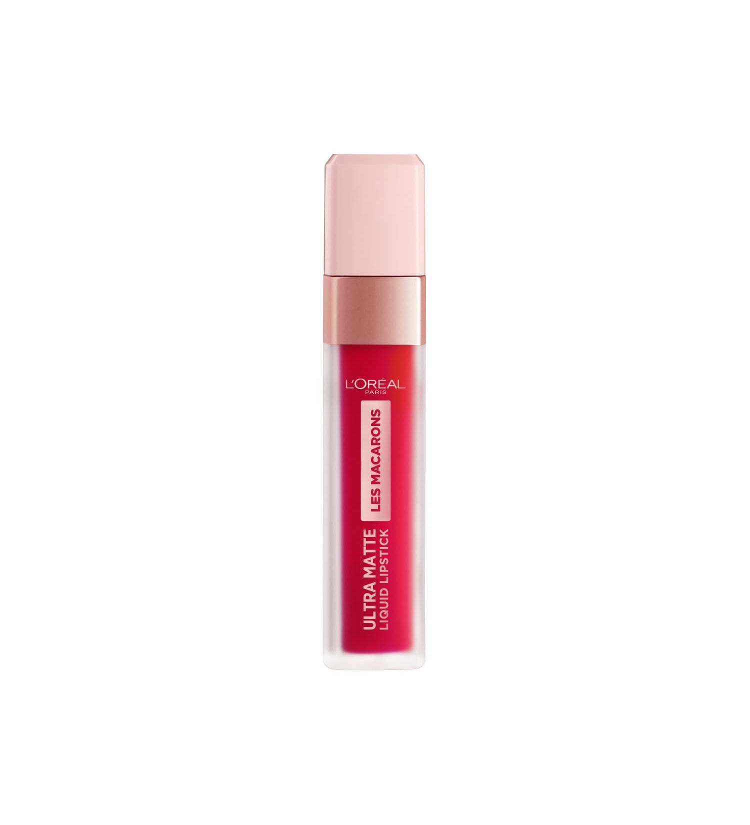 L'Oreal Les Macarons Matte Liquid Lipstick 828 Framboise Frenzy 31g - Pack of 1 - Buy Online on GoSupps.com