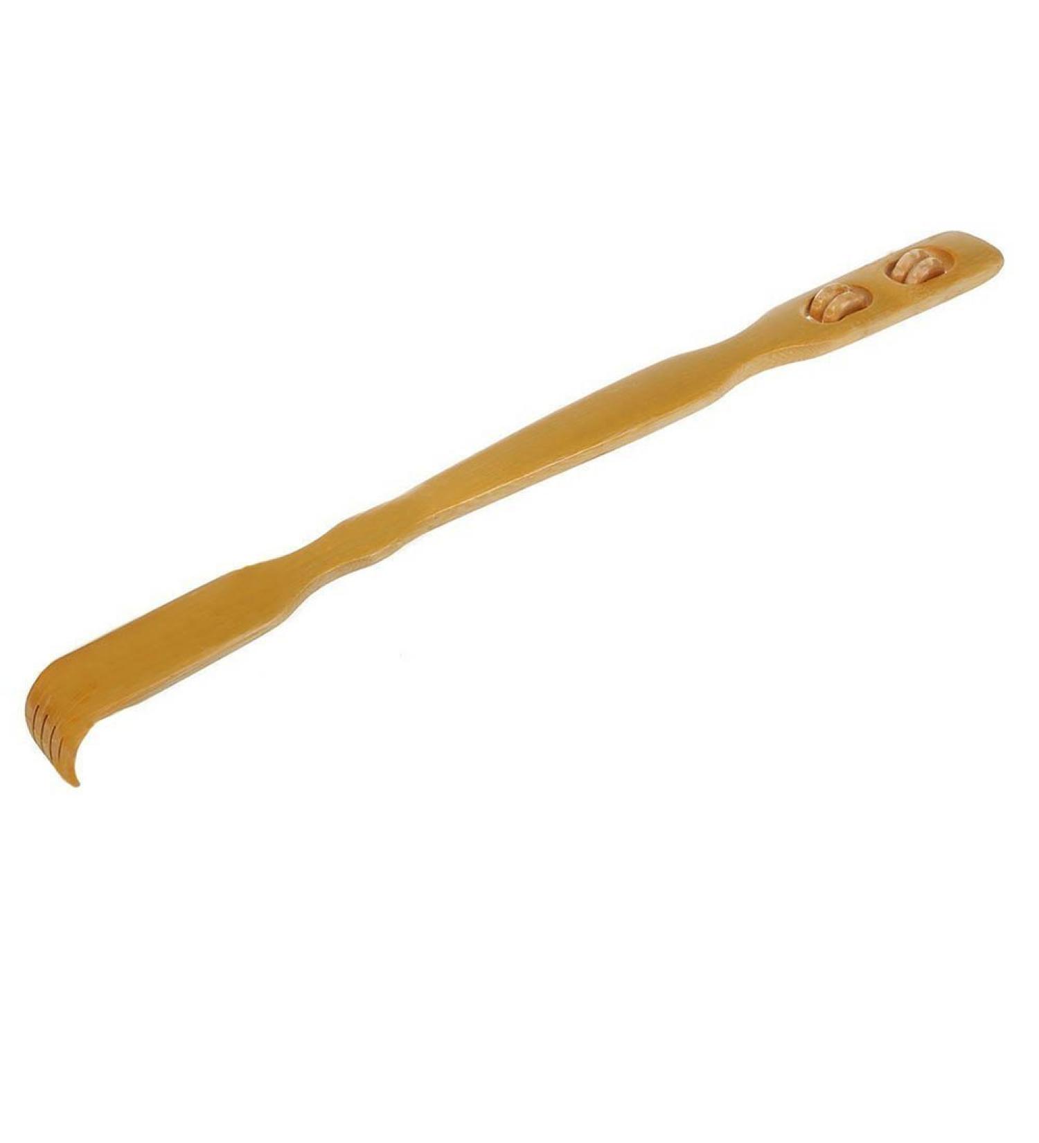 Bamboo Back Scratcher - 45 cm Body Massage Tool in Beige | Eco-Friendly Relief - Buy Online on GoSupps.com