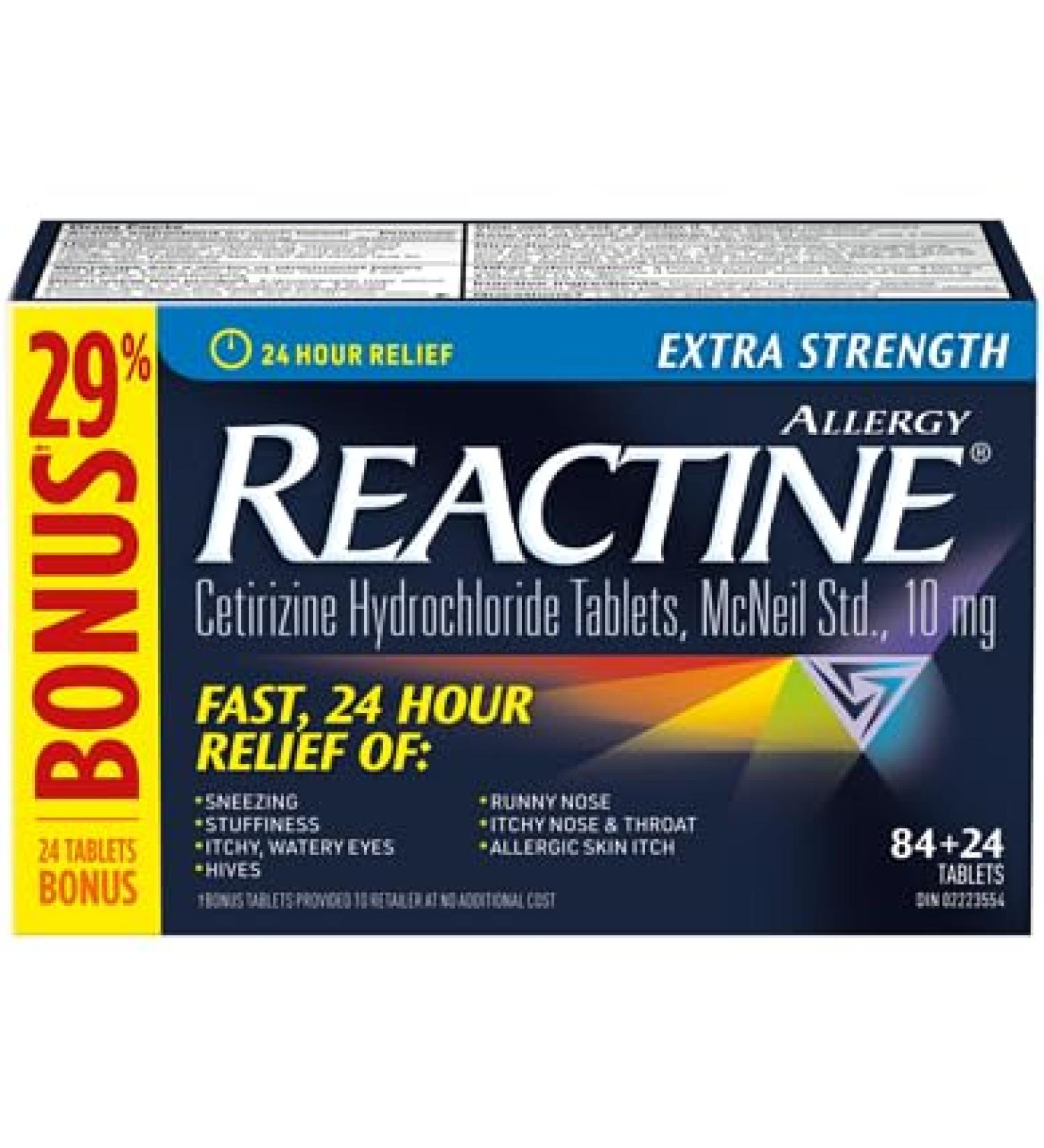Reactine Extra Strength Tablets - Buy Online on GoSupps.com