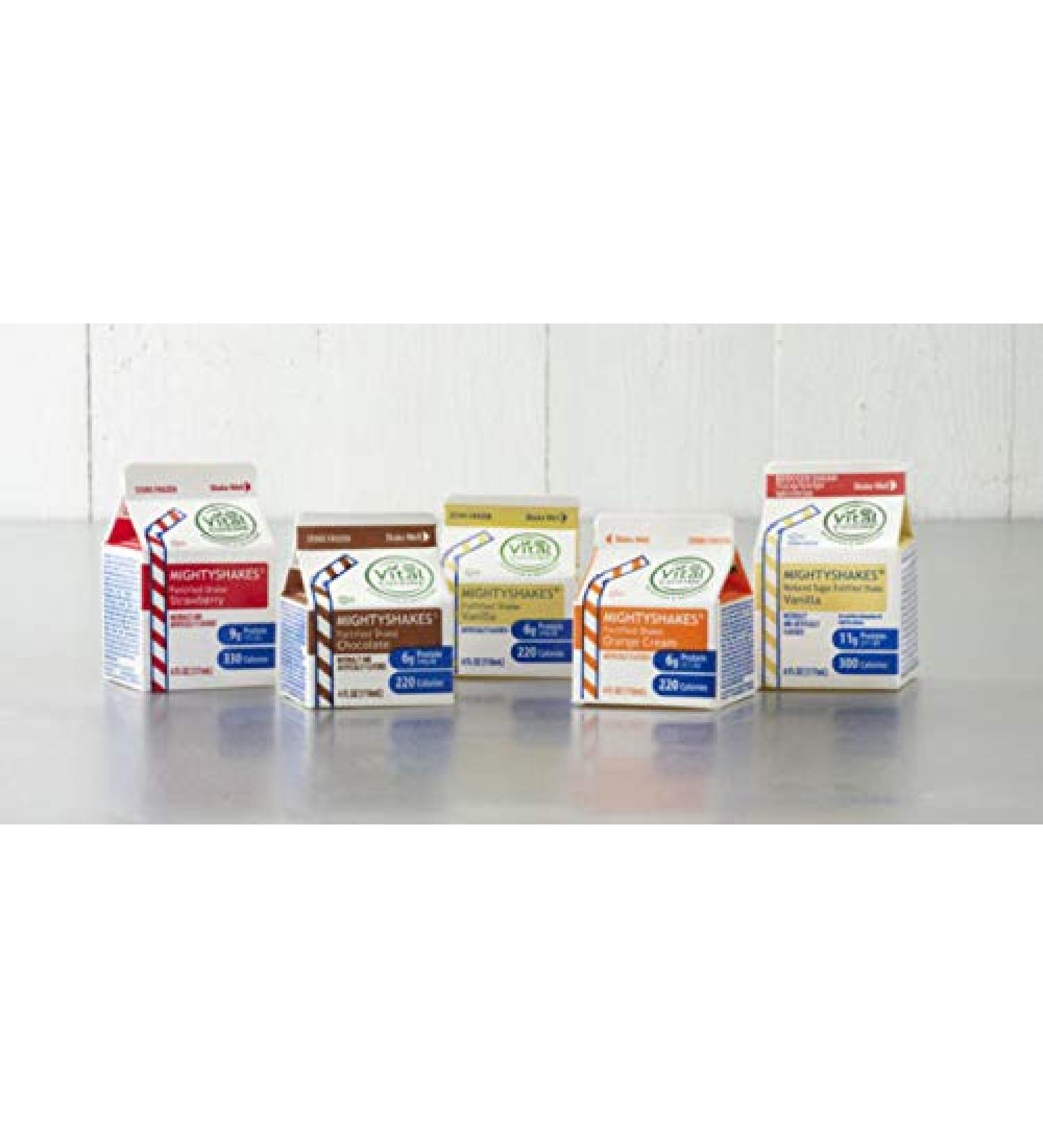 MightyShakes Reduced Sugar Vanilla 6 oz (Pack of 50)