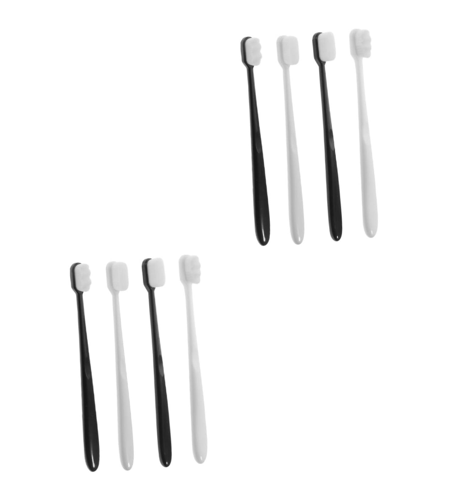 Buy Minkissy 8-Pack Soft Toothbrush Set for Kids & Adults Portable Peppermint Flavor Gentle Bristles for Healthy Smiles International Shipping Available - Buy Online on GoSupps.com