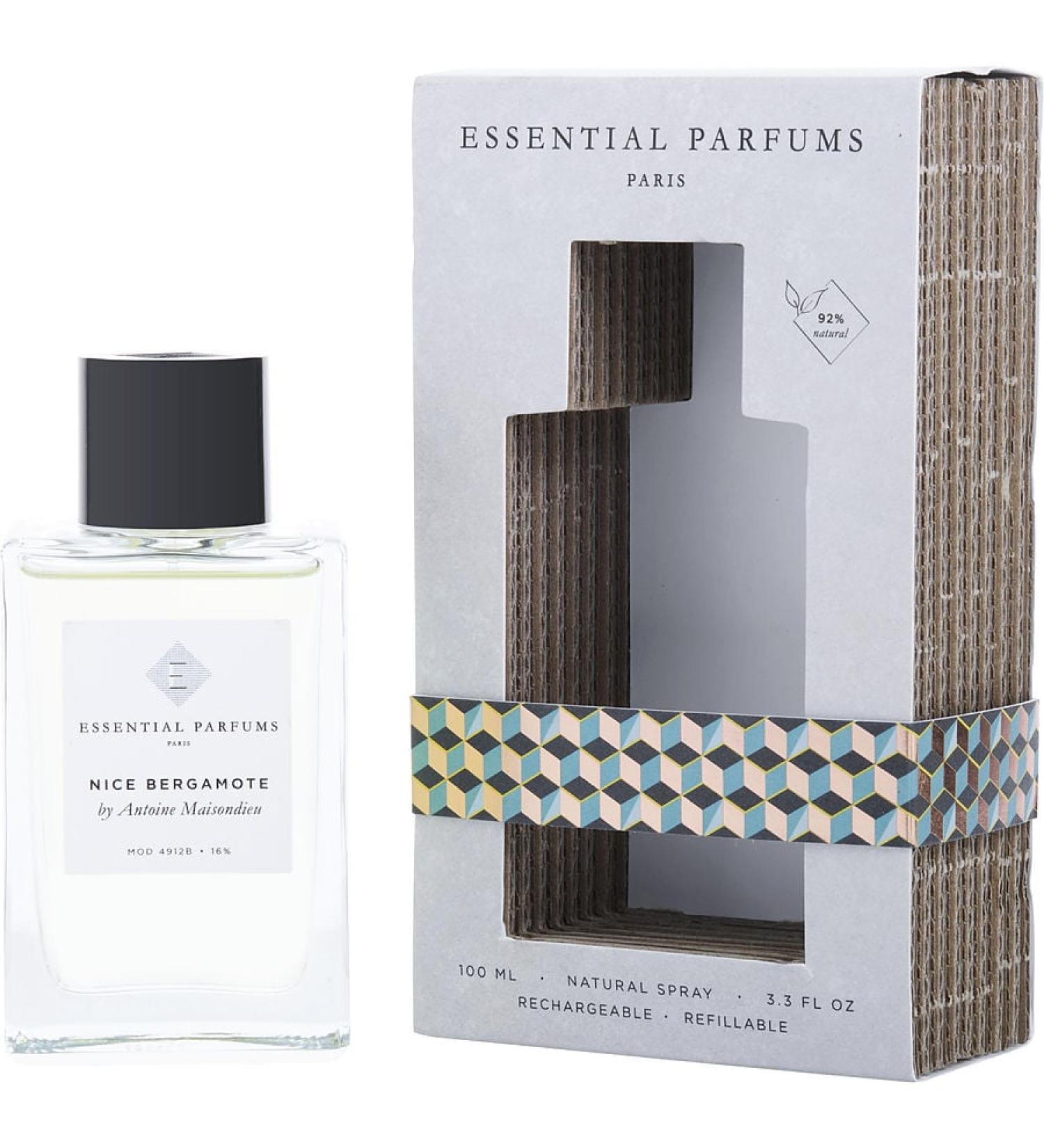 ESSENTIAL PARFUMS NICE BERGAMOTE by Essential Parfums - EAU DE PARFUM REFILLABLE SPRAY 3.3 OZ - UNISEX