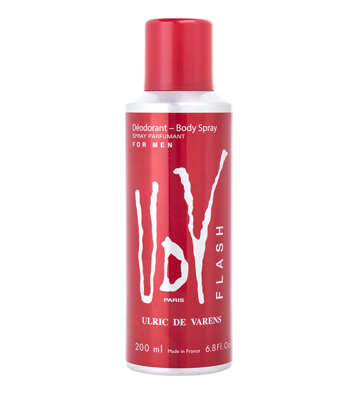 UDV FLASH by Ulric de Varens - DEODORANT SPRAY 6.8 OZ - MEN