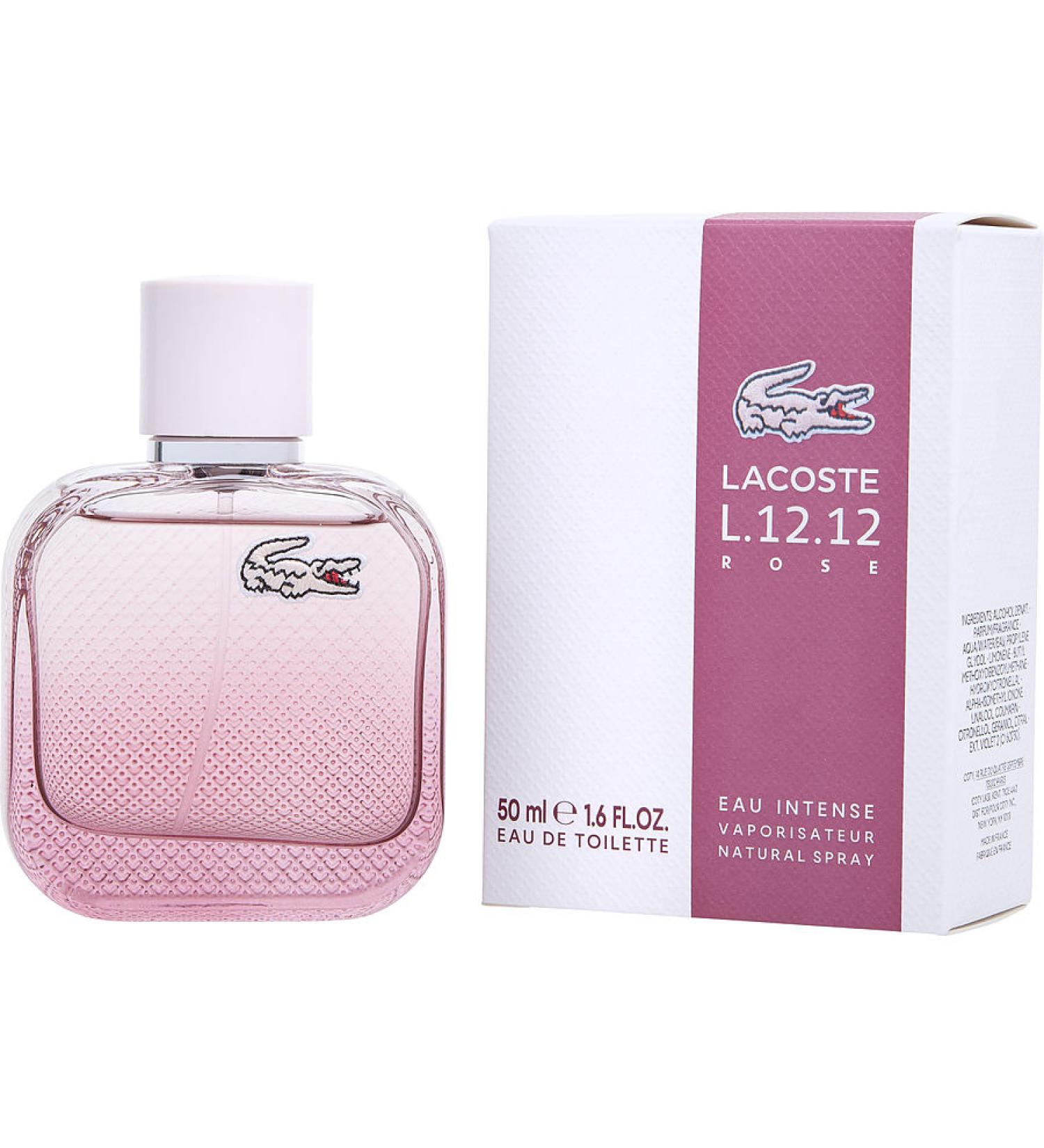 LACOSTE L.12.12 ROSE EAU INTENSE by Lacoste - EDT SPRAY 1.7 OZ - WOMEN