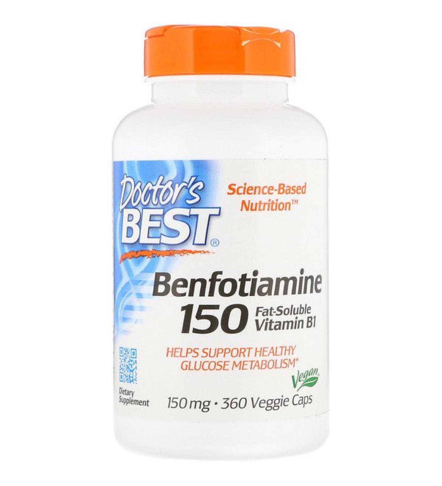 Doctor's Best Benfotiamine 150 mg 360 Veggie Caps