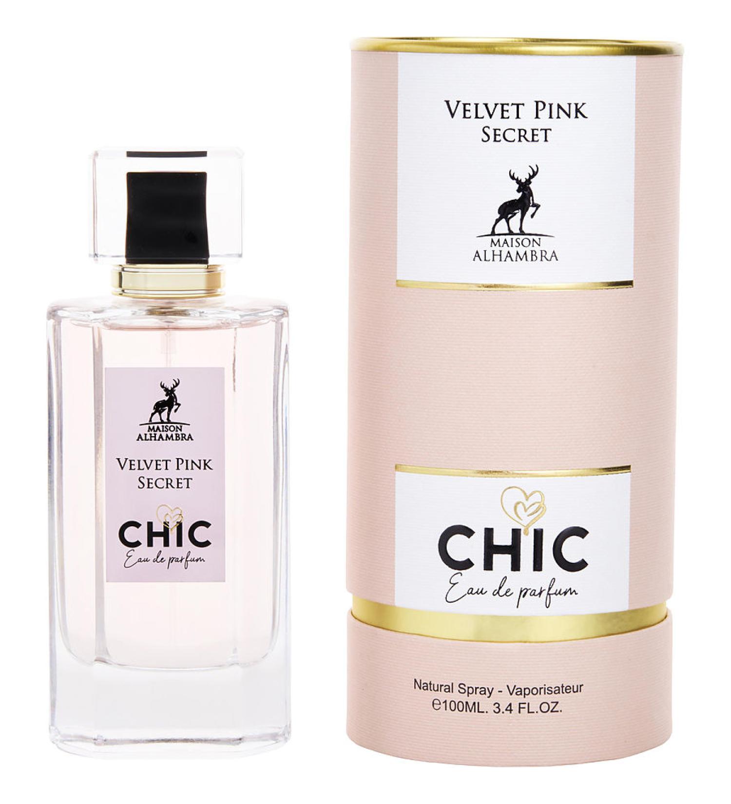 MAISON ALHAMBRA CHIC VELVET PINK SECRET by Maison Alhambra - EAU DE PARFUM SPRAY 3.4 OZ - WOMEN