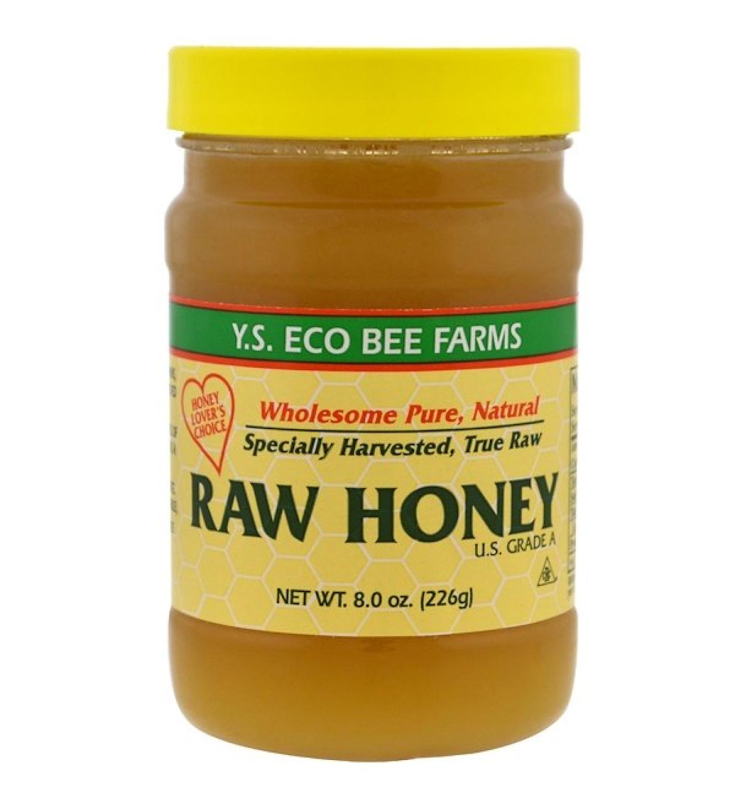 Y.S. Eco Bee Farms Raw Honey 8 oz - Pure, Natural & Organic Sweetness - Buy Online on GoSupps.com