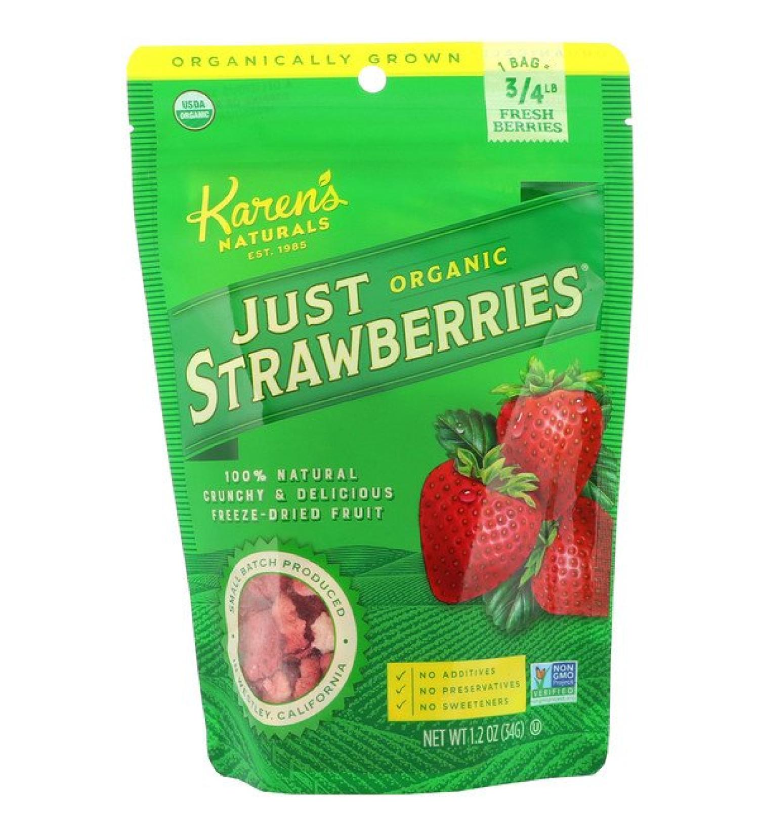 Karen's Naturals Organic Just Strawberries 1.2 oz (34 g)