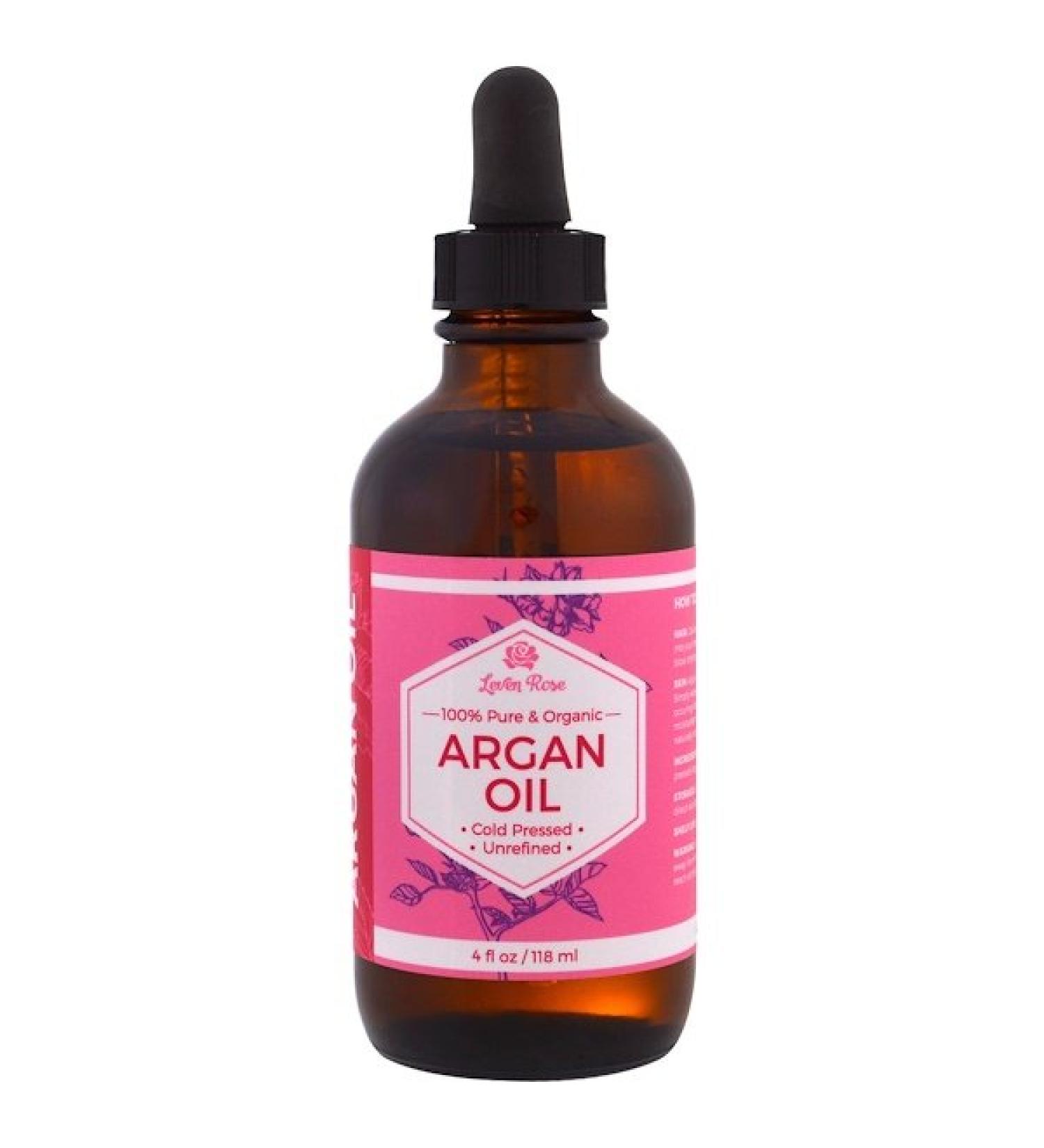 Leven Rose 100% Pure & Organic Argan Oil 4 fl oz (118 ml)