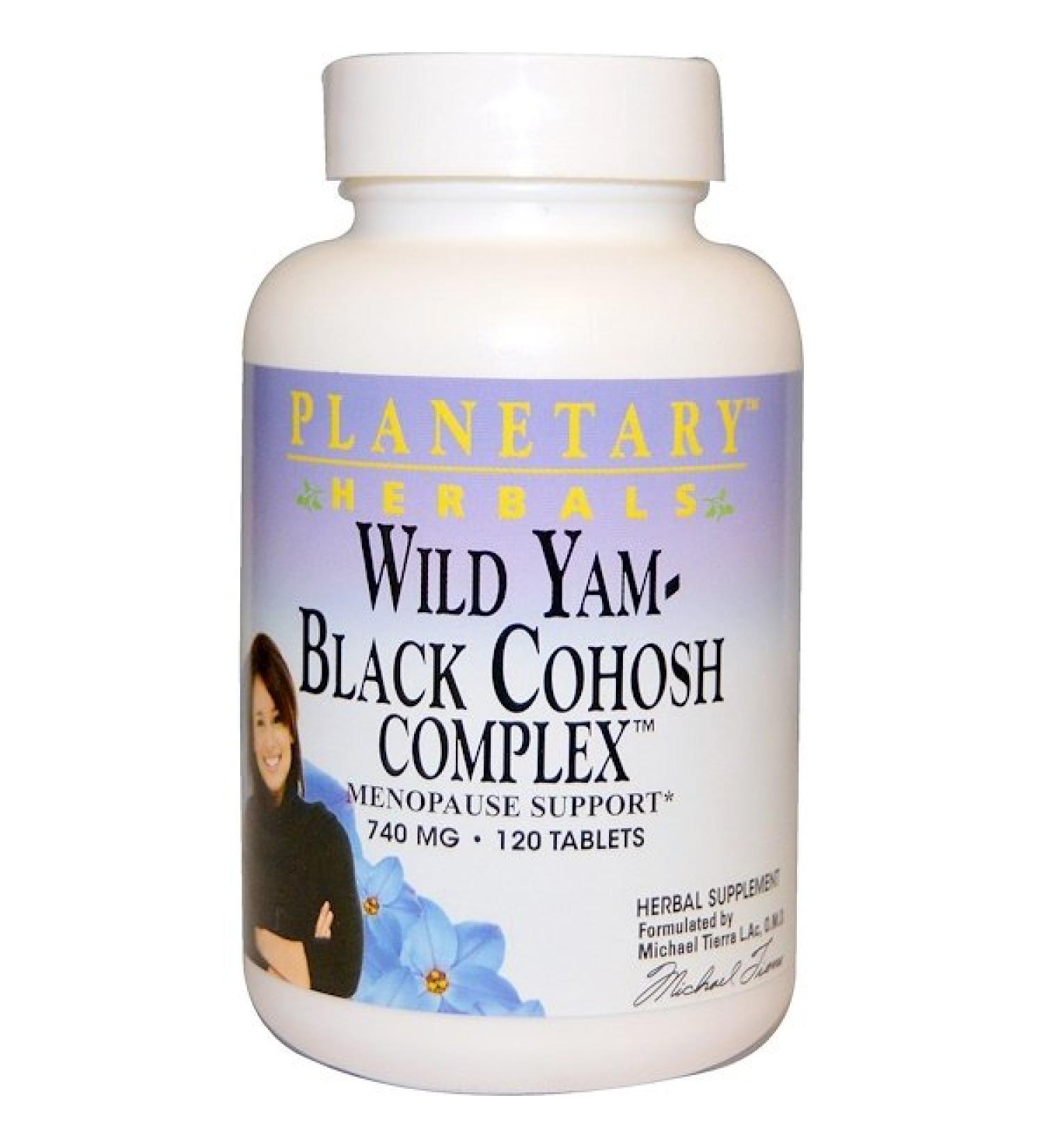 Planetary Herbals Wild Yam - Black Cohosh Complex 740 mg 120 Tablets