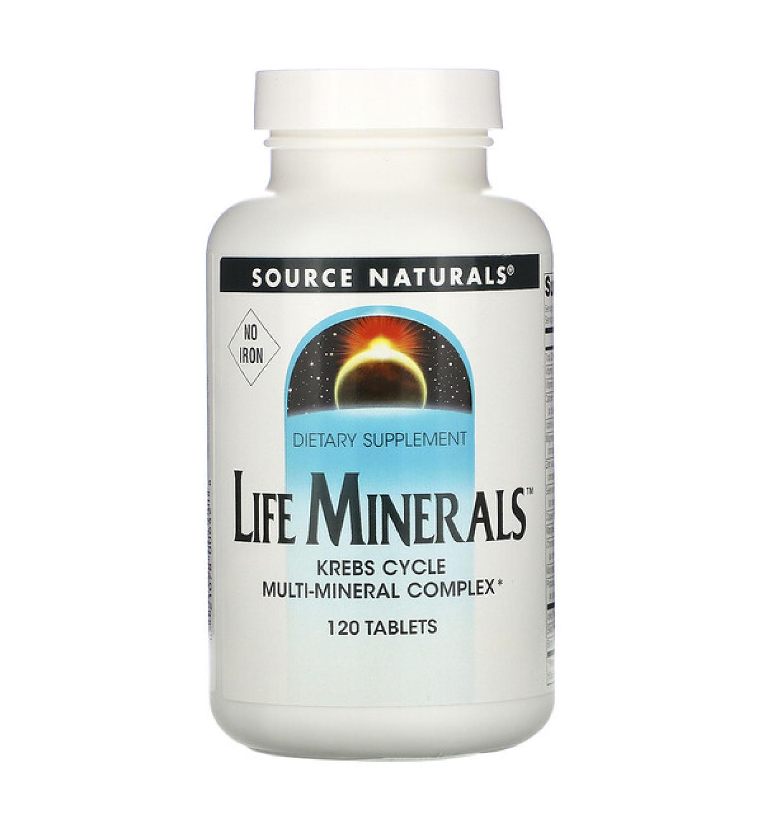 Source Naturals Life Minerals No Iron 120 Tablets