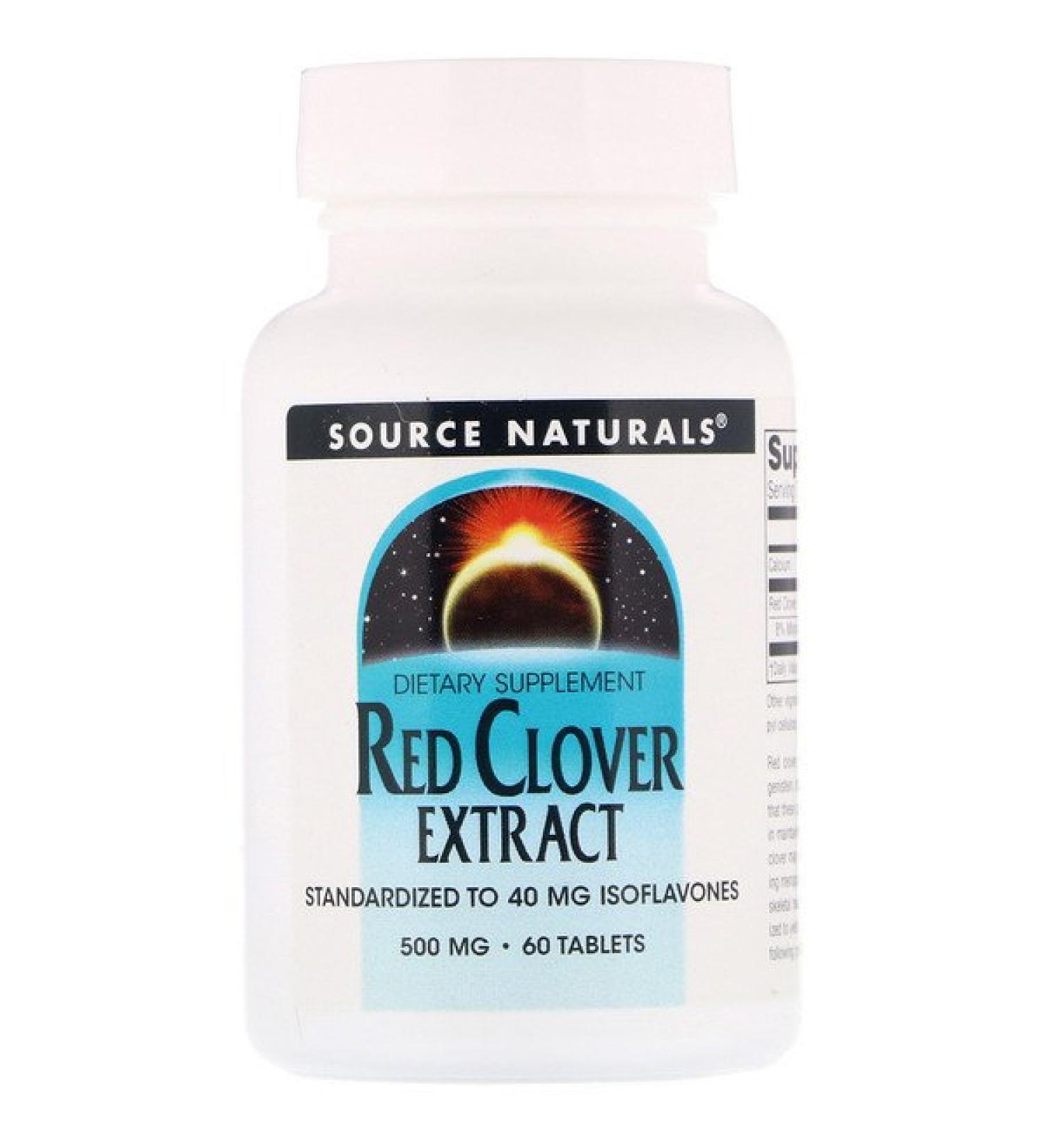 Source Naturals Red Clover Extract 500 mg 60 Tablets