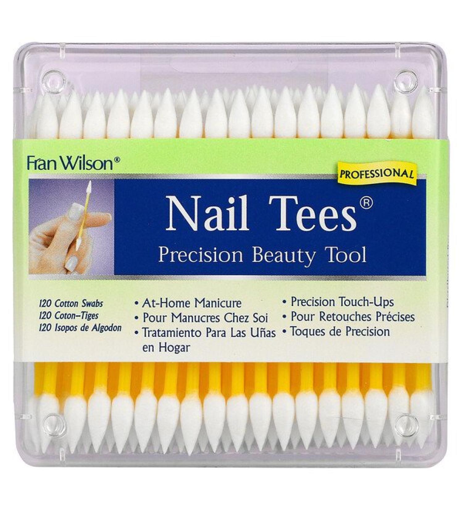 Fran Wilson Nail Tees 120 Cotton Swabs - Precision Beauty Tools for Flawless Nails - Buy Online on GoSupps.com