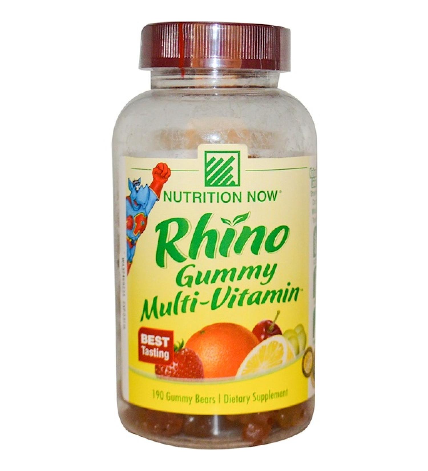 Nutrition Now Rhino Gummy Multi-Vitamin 190 Gummy Bears