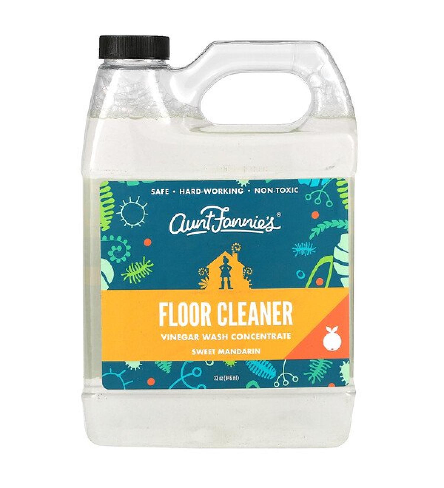Aunt Fannie's Floor Cleaner Vinegar Wash Concentrate Sweet Mandarin 32 oz (946 ml)