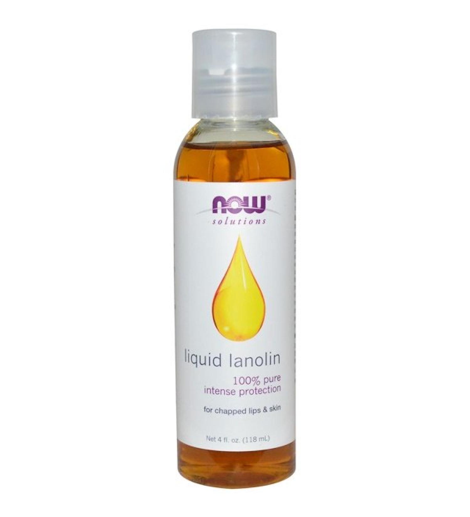 Now Foods Solutions Liquid Lanolin 4 fl oz (118 ml)