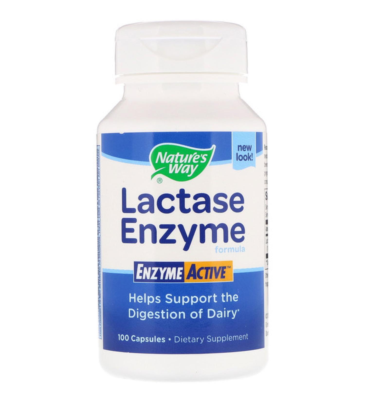 Nature's Way Lactase Enzyme Formula 100 Capsules