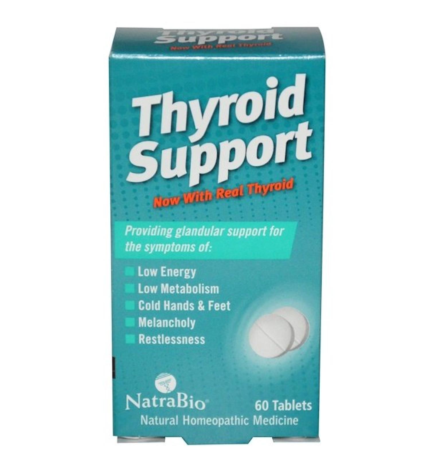 NatraBio Thyroid Support 60 Tablets