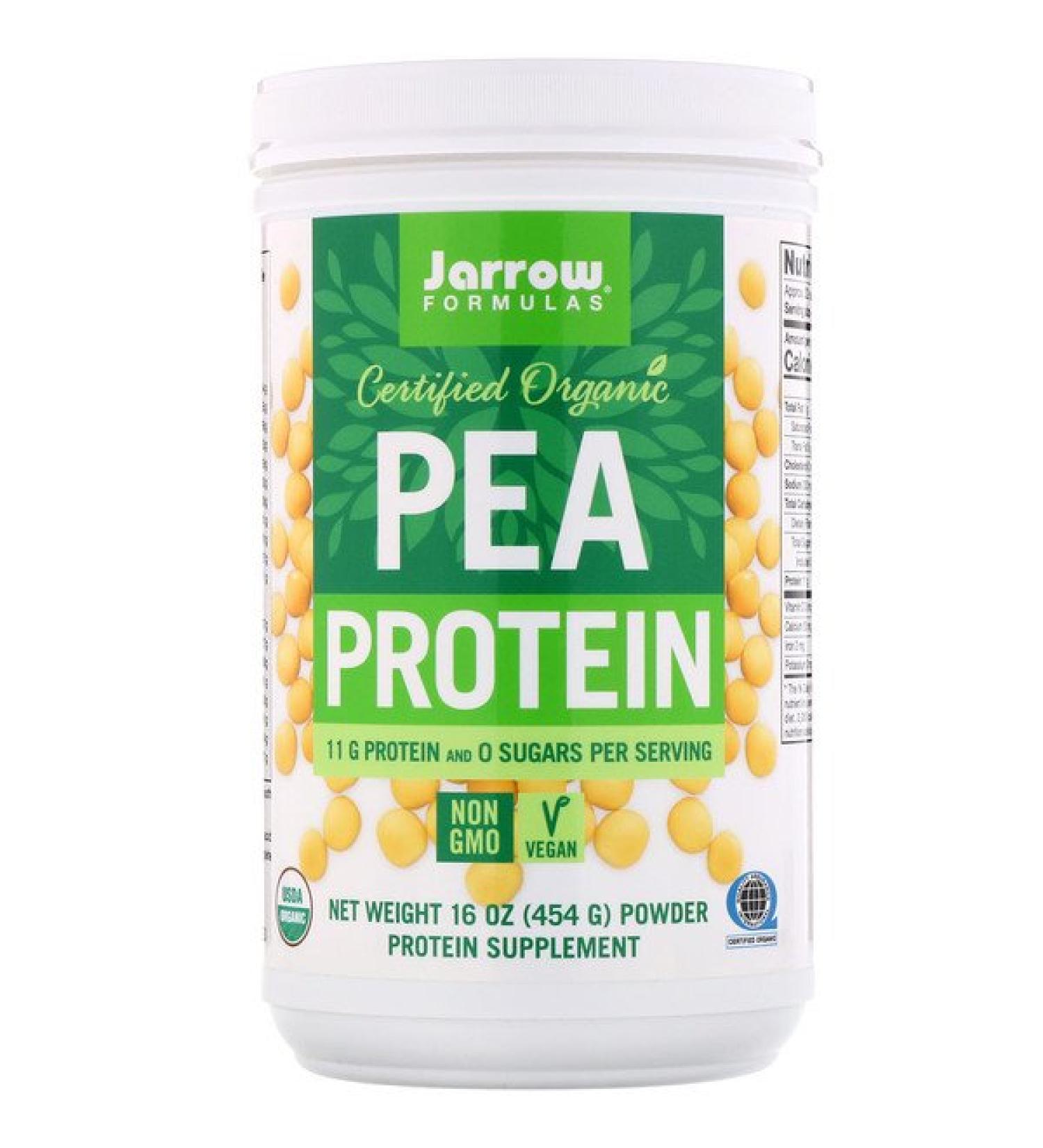 Jarrow Formulas Certified Organic Pea Protein 16 oz (454 g)