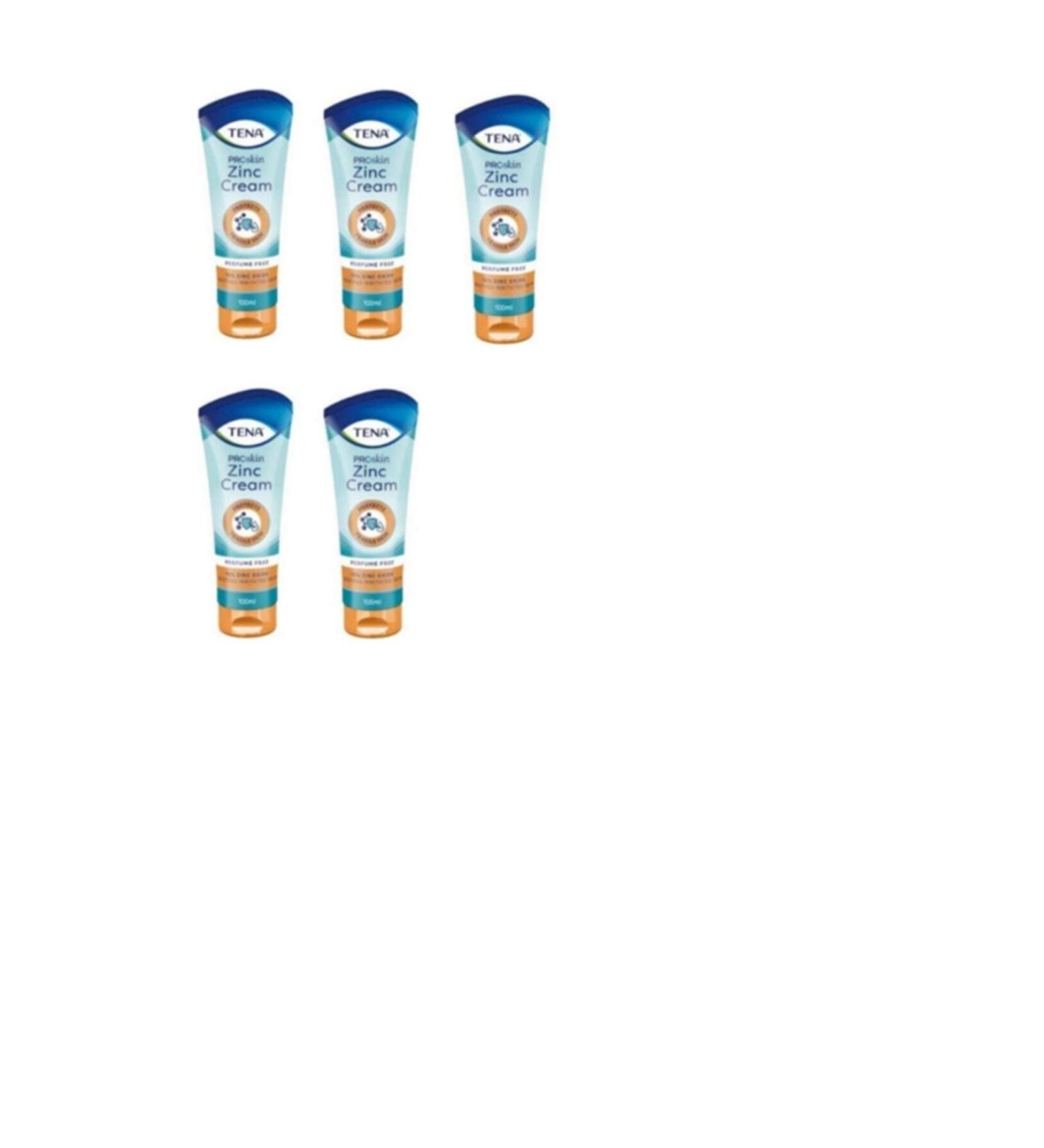 Tena Zinc Barrier Cream 100 ml 5 Pieces