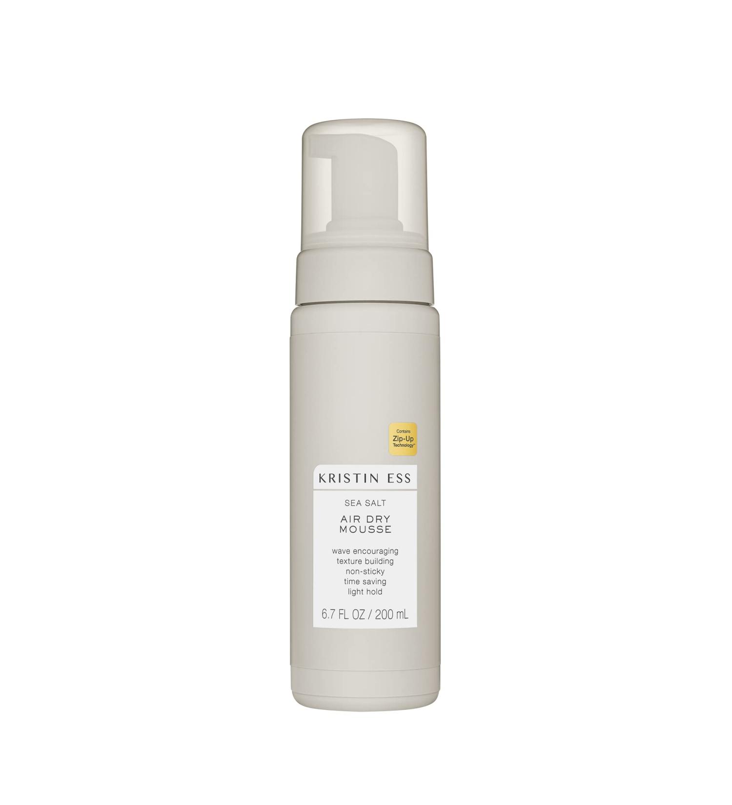 Kristin Ess Sea Salt Air Dry Mousse - Volumizing Styling Product for Wavy & Curly Hair - Light Hold, Vegan - 6.76 fl oz - Buy Online on GoSupps.com