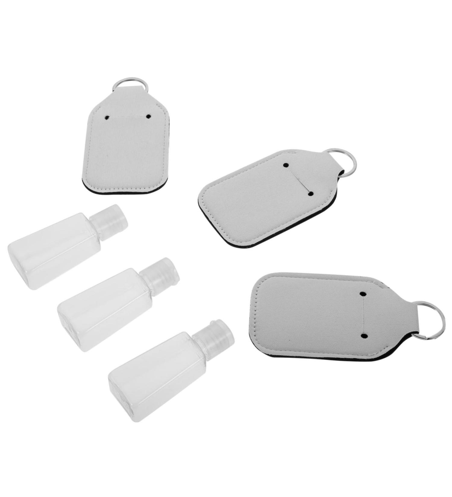 Beavorty 3 Sets Travel toiletries containers Lotion Bottle Keychain Carriers Empty with Cover Lipstick Empty Support Protective Box Bottle with Keychain Holder - Buy Online on GoSupps.com