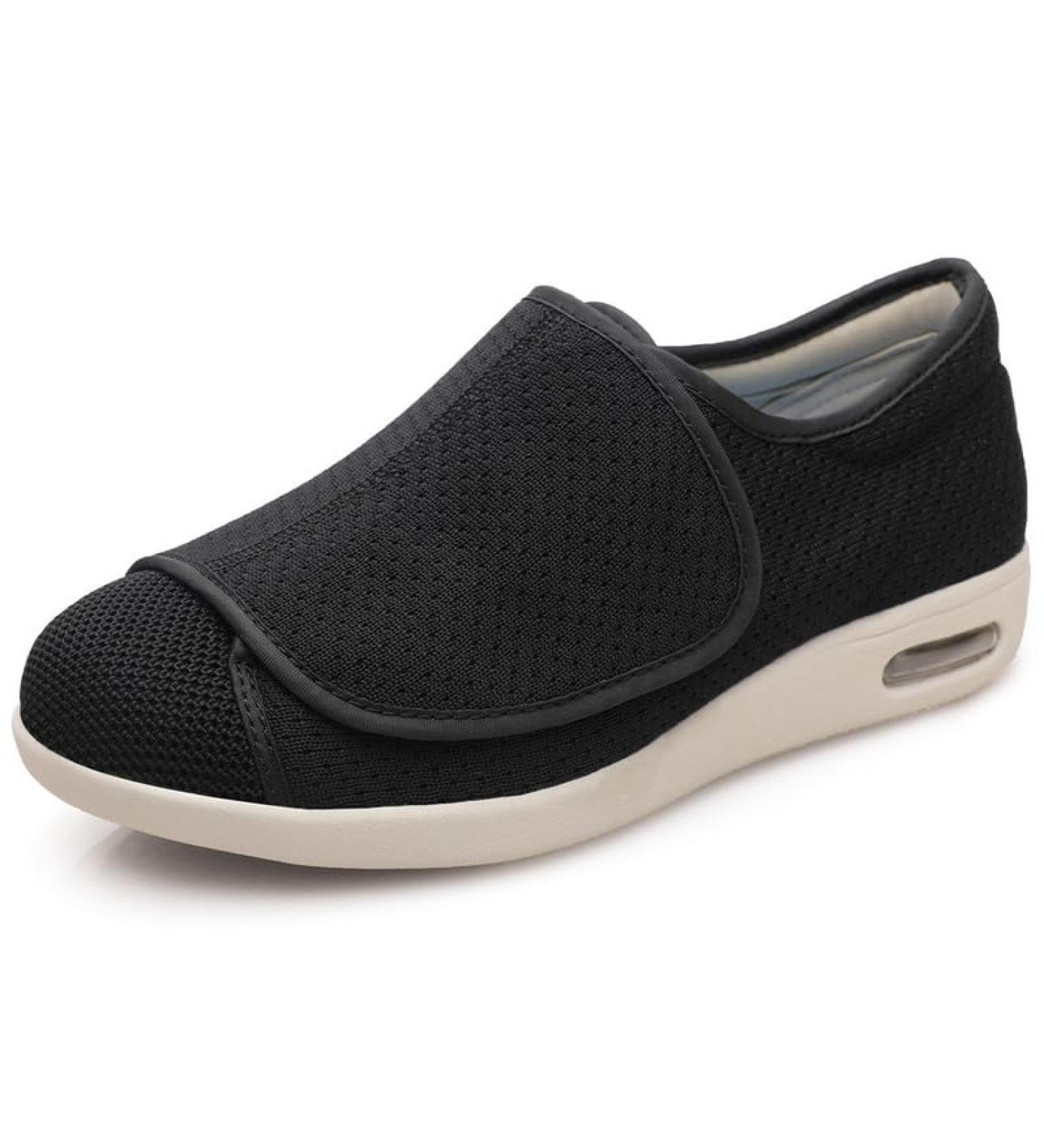 Women's Wide Width Shoes - Adjustable Closure & Lightweight | Ideal for Diabetic Edema Plantar Fasciitis Bunions Arthritis | SK2 8 Wide Dk-Black - Buy Online on GoSupps.com