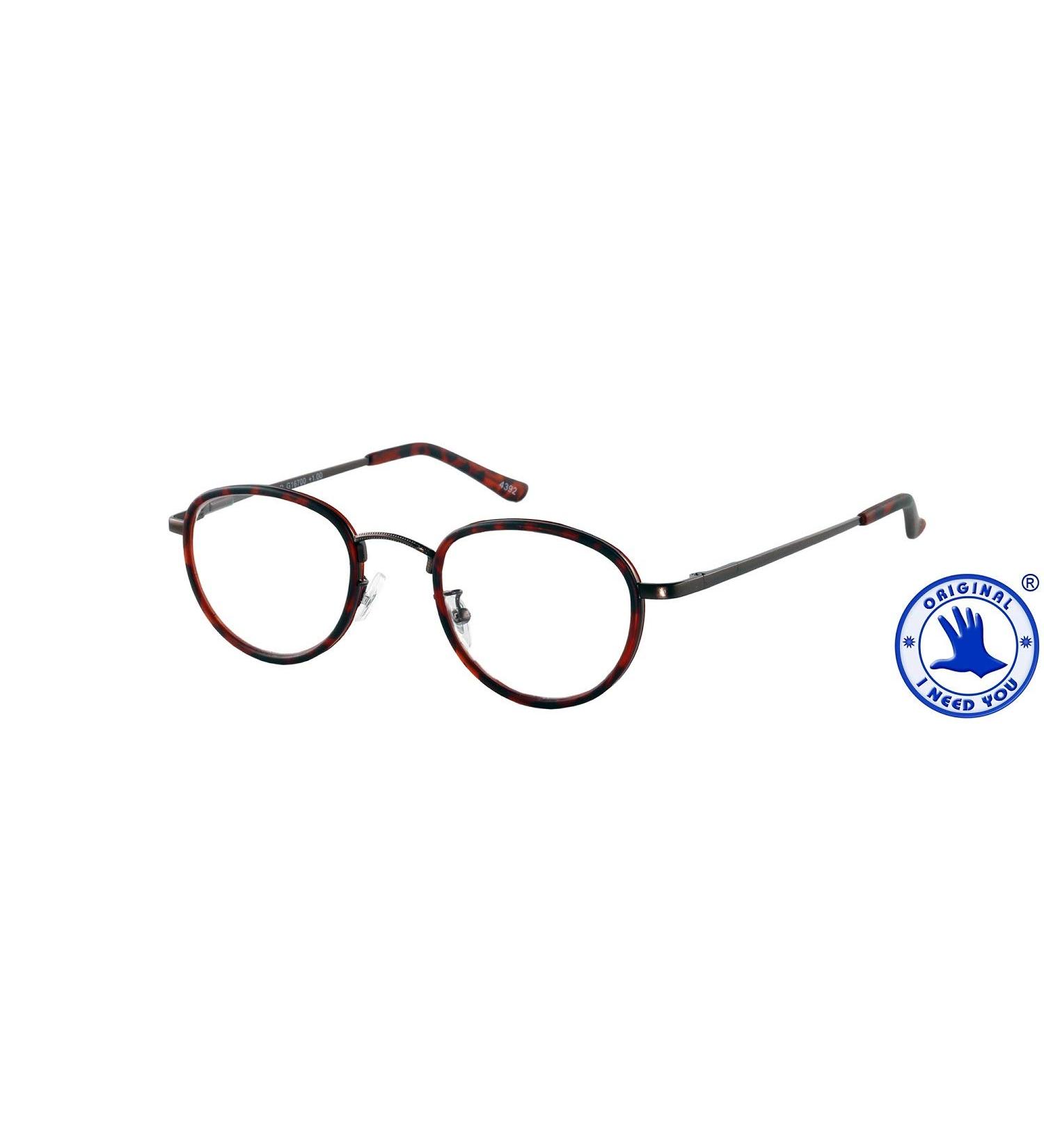 I Need You WINDSOR G16700 metal glasses with spring technology and case 2.00 dpt brown