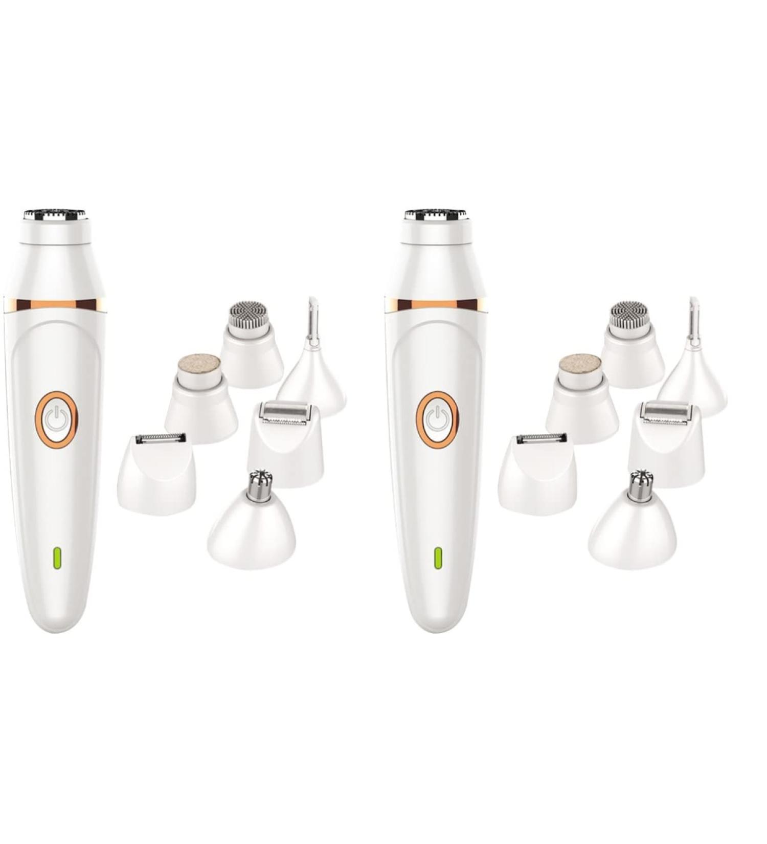 Fomiyes 2PC Hair Removal Tool Set - Painless Electric Bikini Trimmer for Women - Shaving & Cleaning - 14x4cm - Perfect for Smooth Skin - Buy Online on GoSupps.com