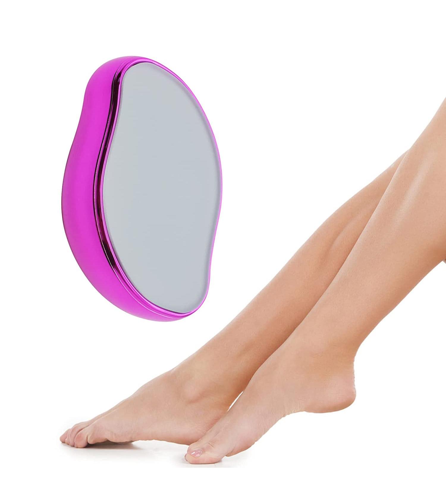 Crystal Hair Eraser - Magic Painless Hair Remover Hairo Painless Shaving Fast & Easy Crystal Hair Removal for Men and Women Soft Smooth Silky Skin (rose Red) - Buy Online on GoSupps.com