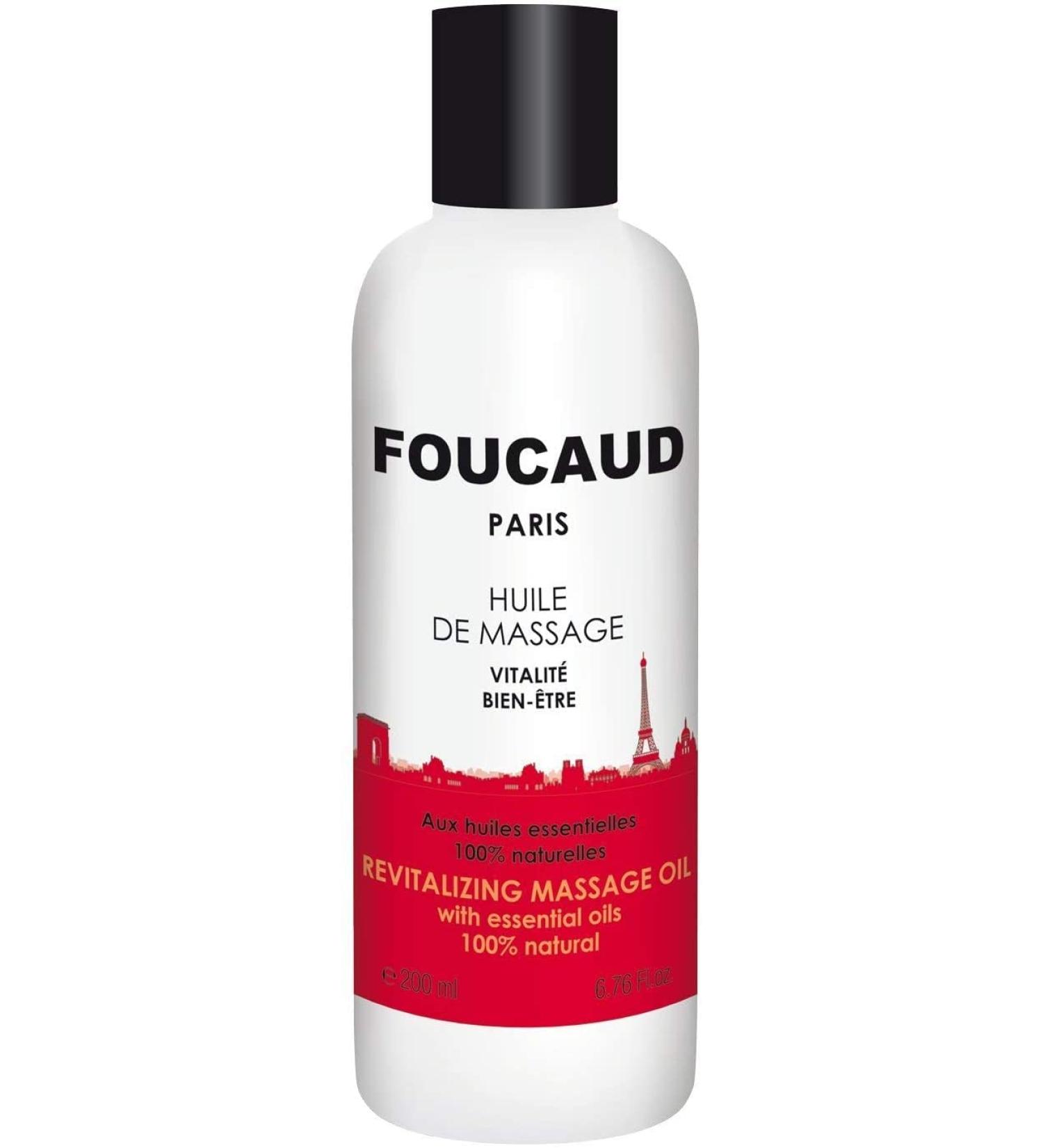 Massage Oil 200 ml | Revitalising & Relaxing | Foucaud | Boost Energy & Well-being | International Shipping Available - Buy Online on GoSupps.com