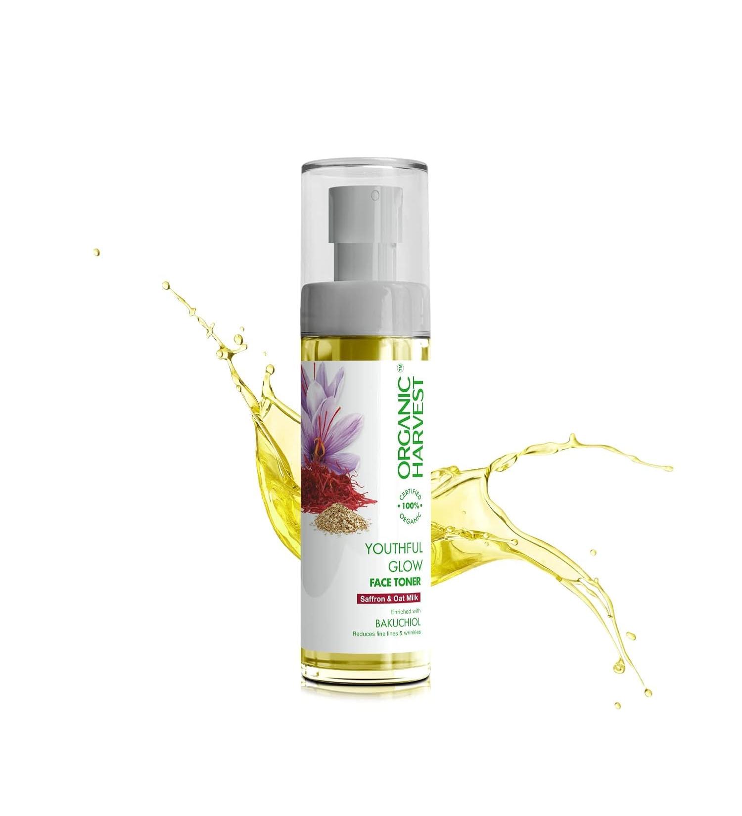 Organic Harvest Vitamin A Face Toner for Dry Skin | Anti-Ageing & Wrinkle Reduction | 100% Organic Paraben & Sulphate Free - 100ml - Buy Online on GoSupps.com