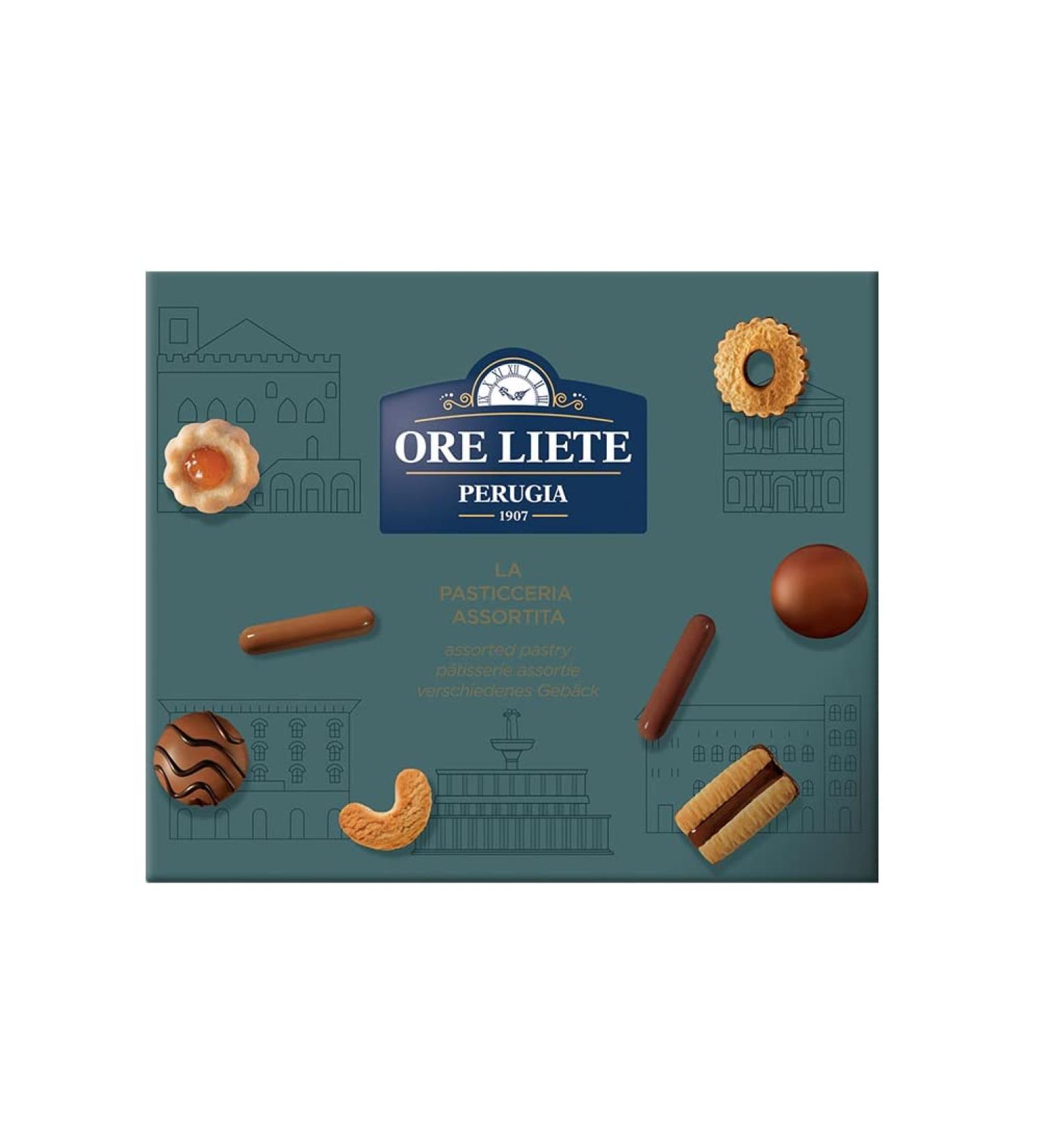Ore Liete Perugia La Pasticceria Assortita Various Biscuits Italian Specialty Gift Box 350g