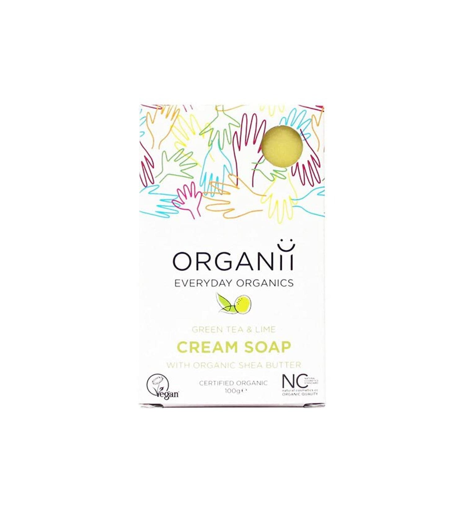 ORGANii - Green Tea & Lime Cream Soap - Buy Online on GoSupps.com