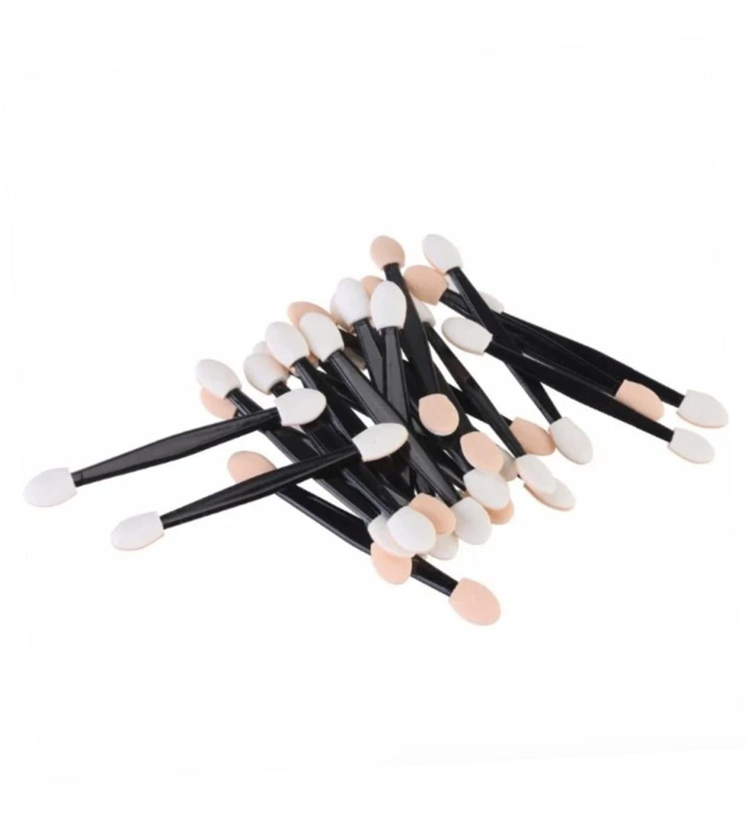 FOMIYES 50 Pcs Double Sided Makeup Brush Dual Sided Eyeshadow Brush Cosmetic Eye Shadow Stick Set Size 1 Black - Buy Online on GoSupps.com