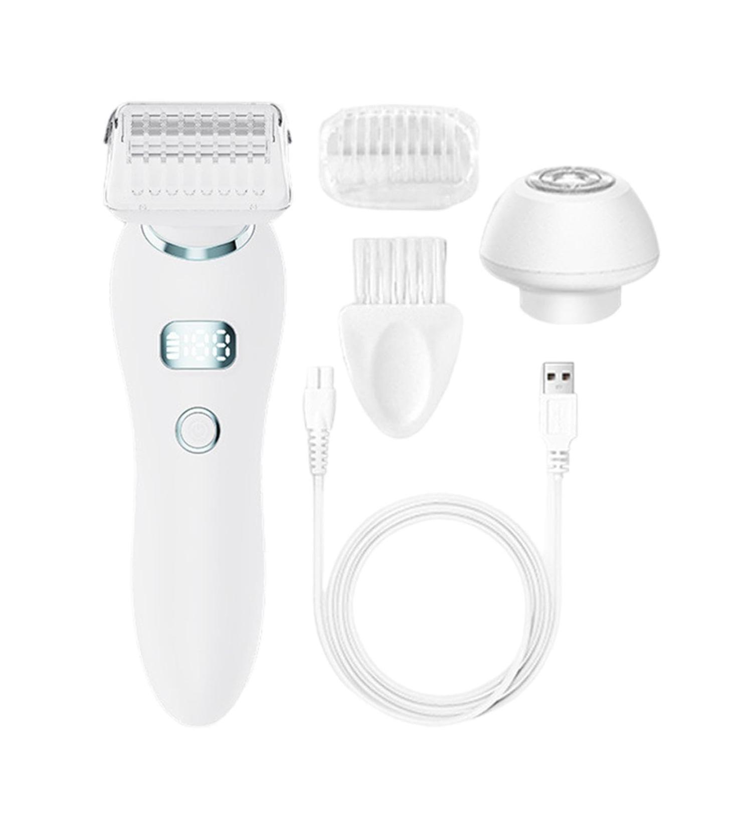 Trimmer for Women Portable Electric Shaver Facial Shaver Waterproof Hair Clipper for Women Versatile Personal Hairdresser for Women and Girls White - Buy Online on GoSupps.com