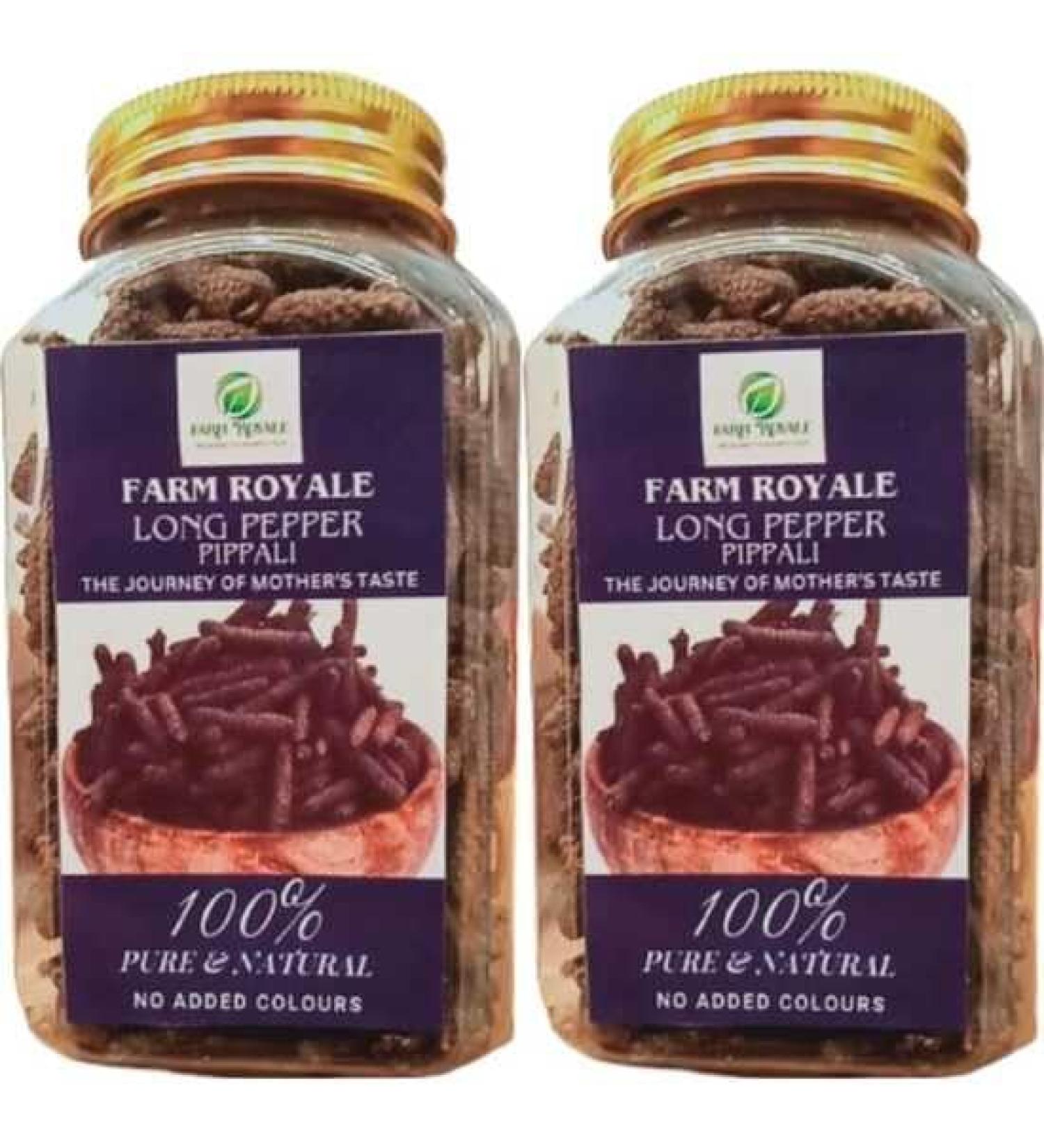 Farm Royale Long Pepper/pippali- 200g - Premium Export Quality 100% Pure Natural hand processed by women workers. (2) - Buy Online on GoSupps.com