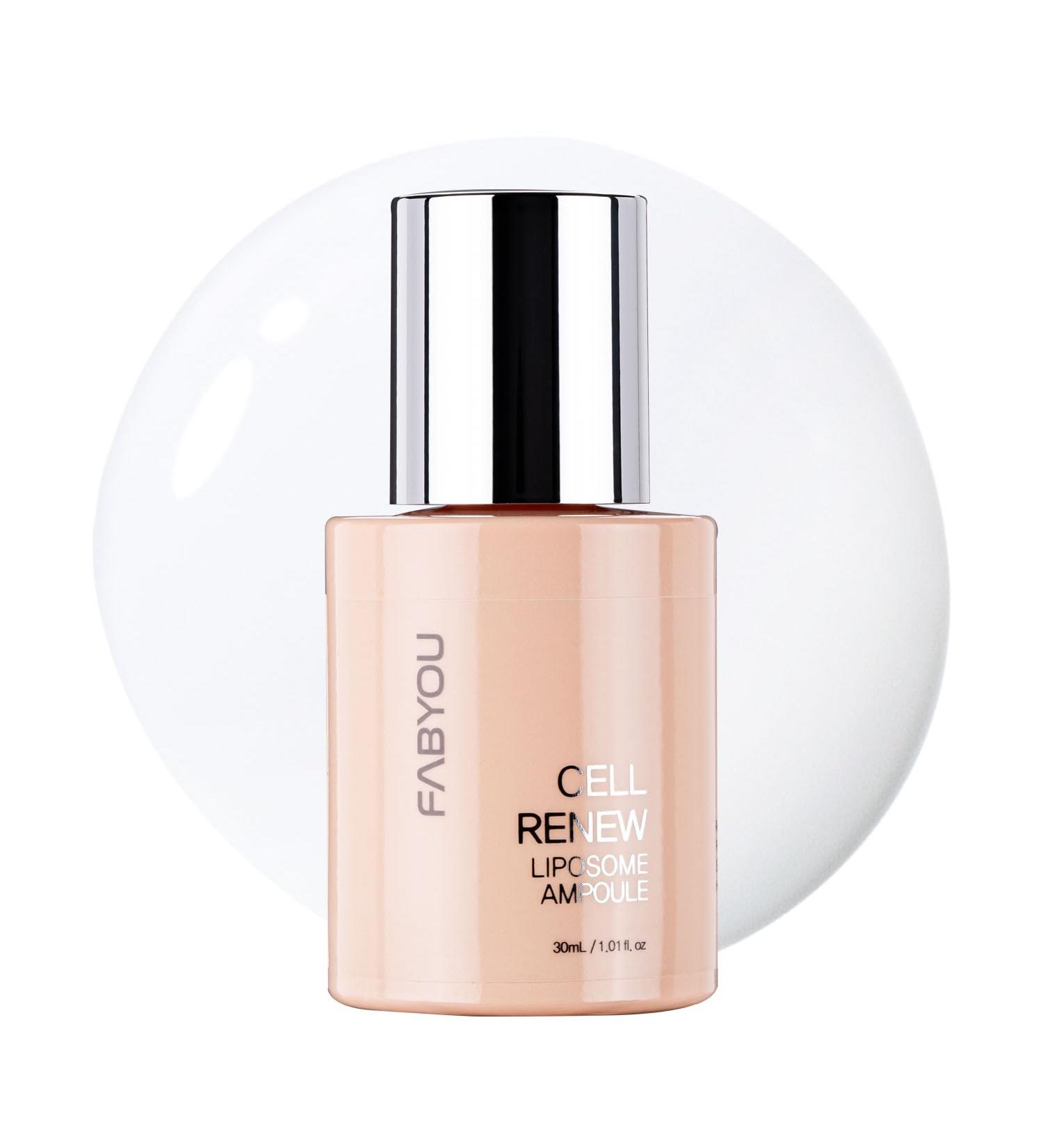 Cell Renew Liposome Ampoule 1.01 fl oz - Anti-Aging EGF Stem Cell Serum with CICA Exosome Korean Skin Care for Skin Repair Deep Hydration & Firming